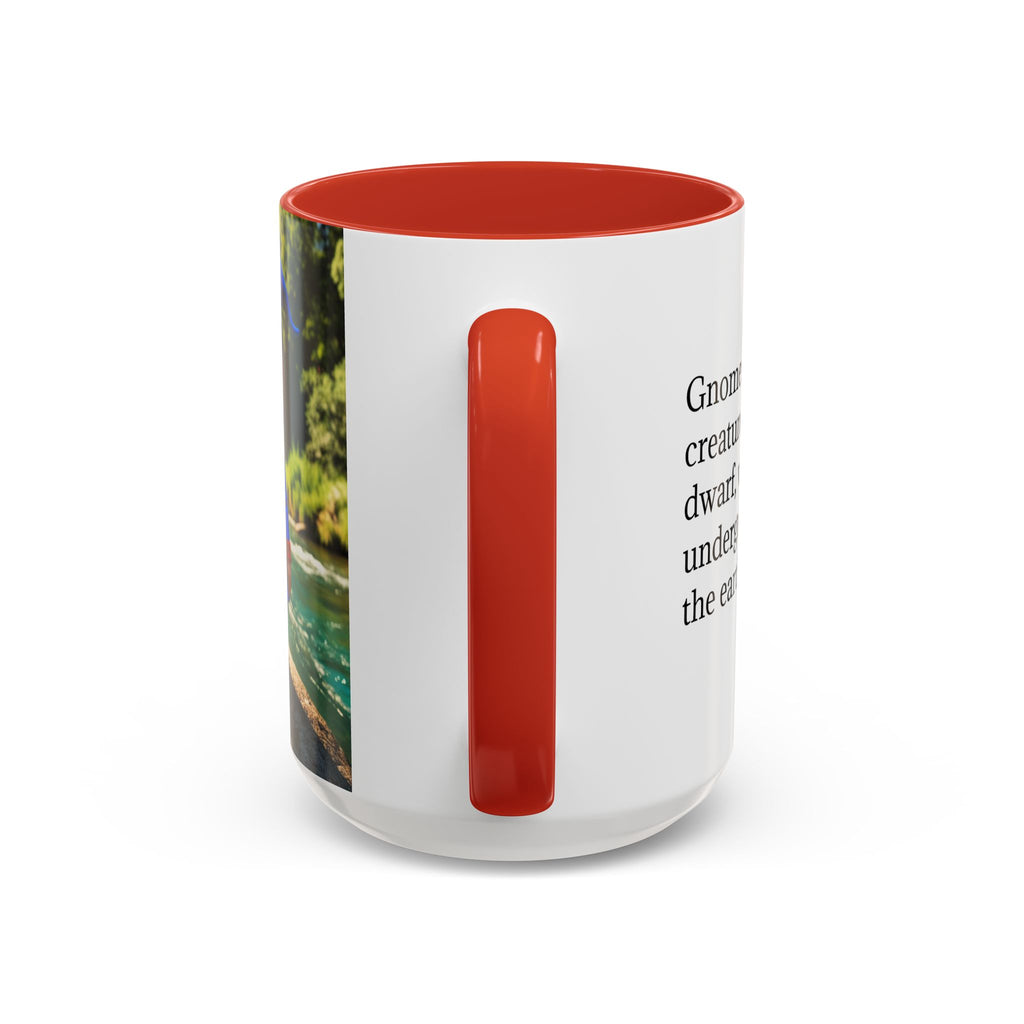 Gnome Coffee Mug:  Scandinavian Nisse, Nordic Folklore Gift, Enchanted Mushroom Garden