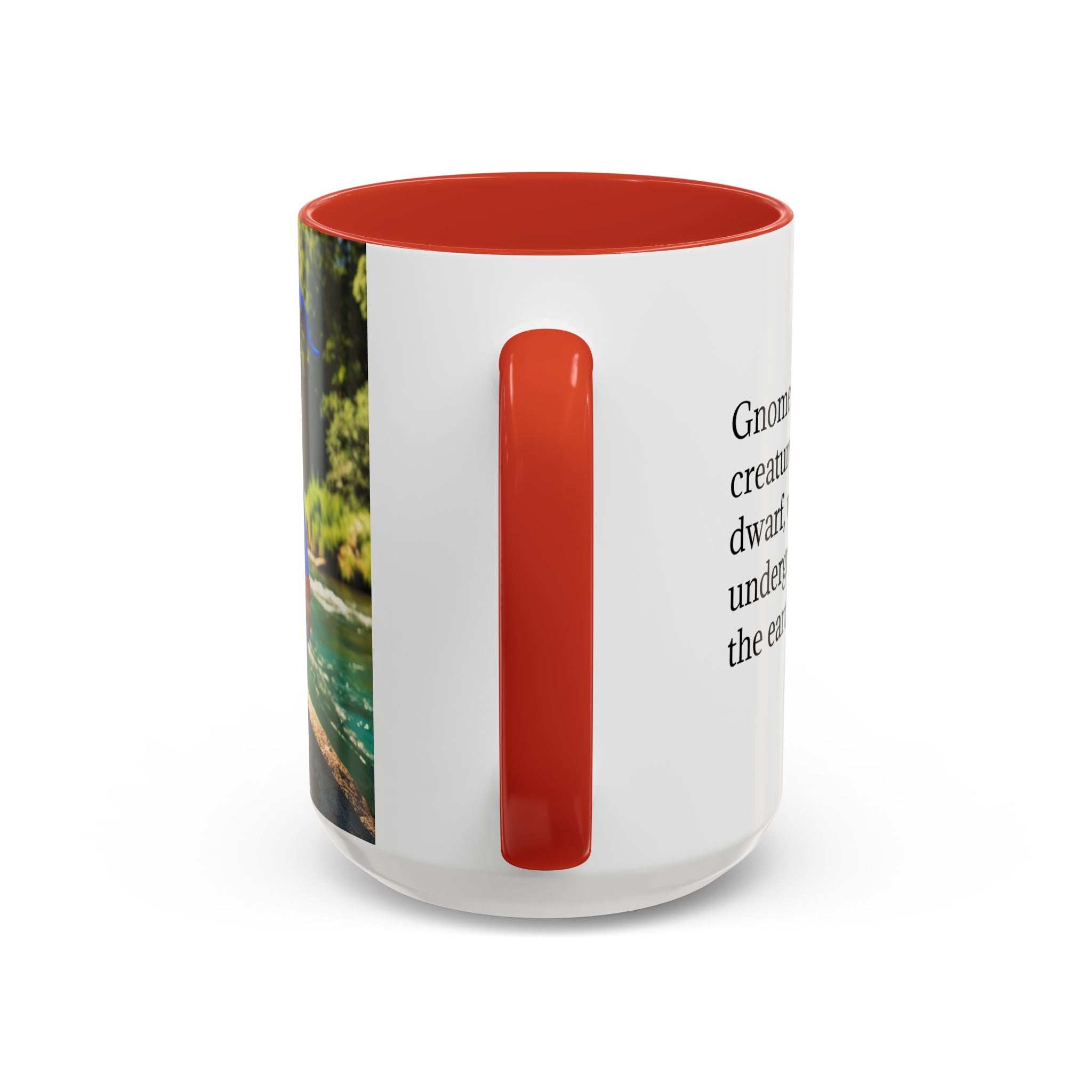 Gnome Coffee Mug:  Scandinavian Nisse, Nordic Folklore Gift, Enchanted Mushroom Garden