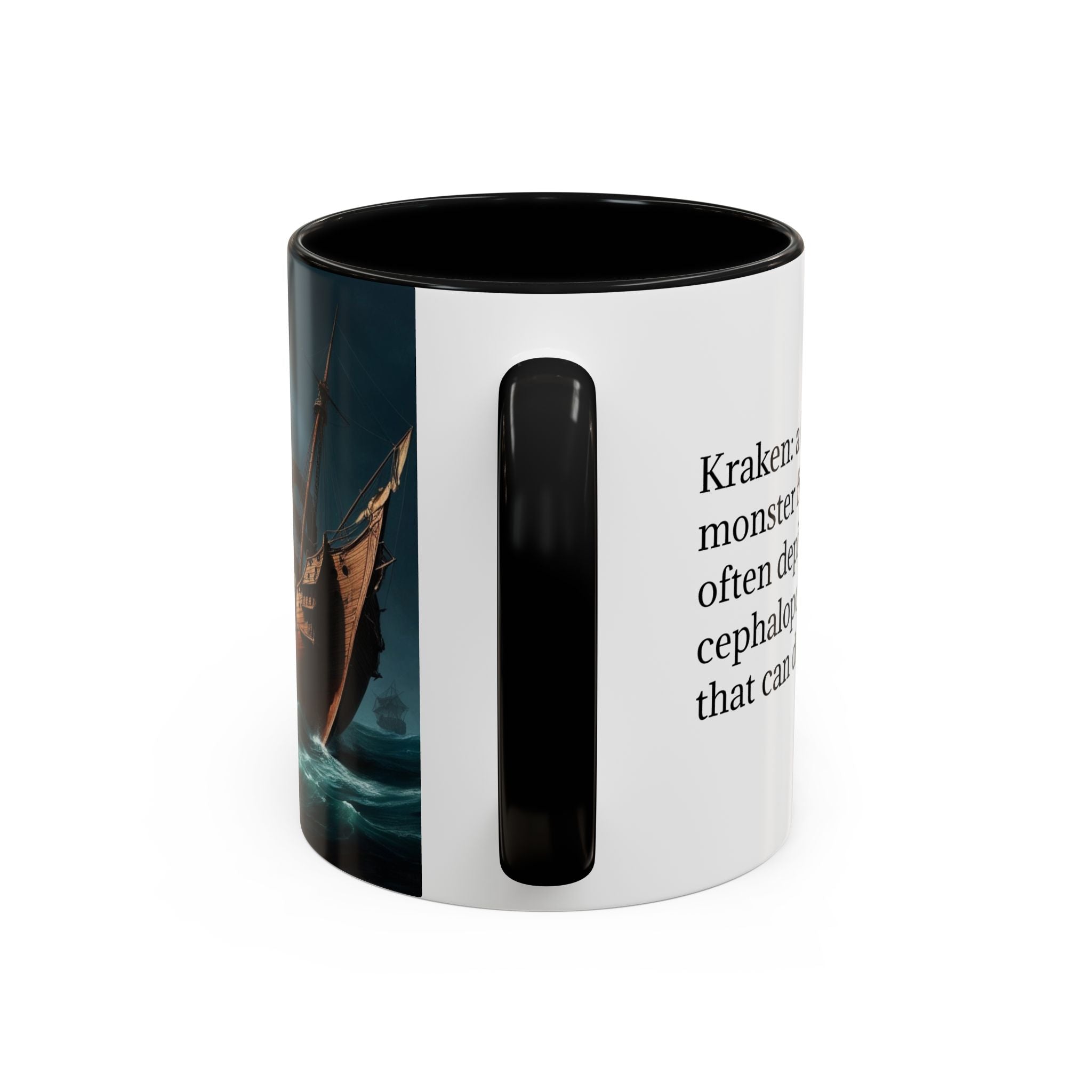 Kraken Coffee Mug: Giant Squid Coffee Cup, Legendary Monster, Nautical Gift