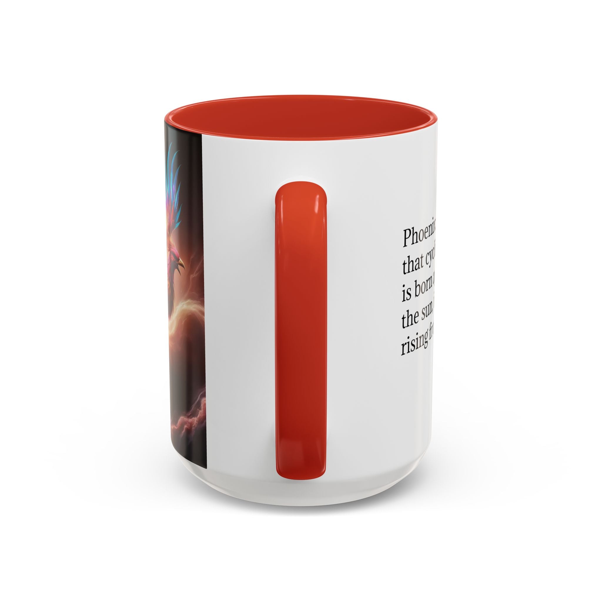 Phoenix Coffee Mug: Legendary Creature, Firebird Cryptid Coffee Cup, Renewal Rebirth