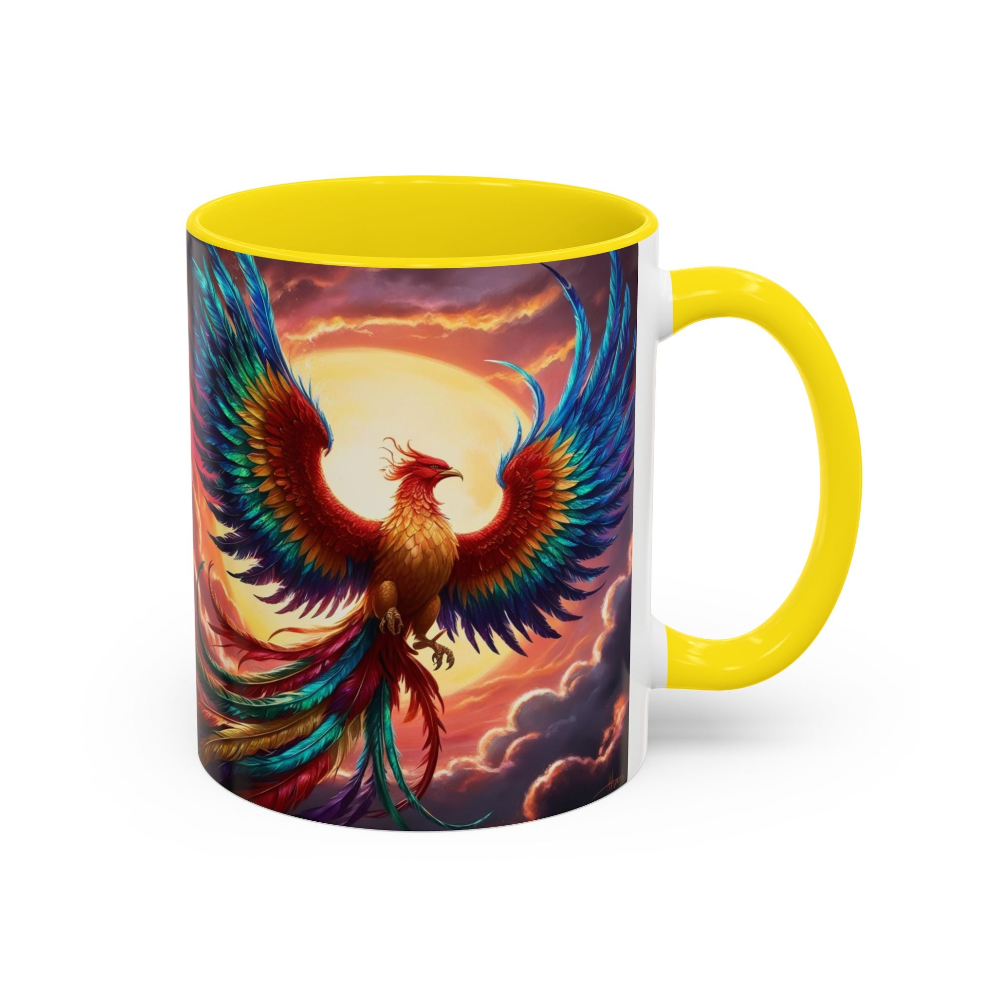 Phoenix Bird Coffee Cup: Mythical Creature, Firebird Coffee Mug, Rise from the Ashes