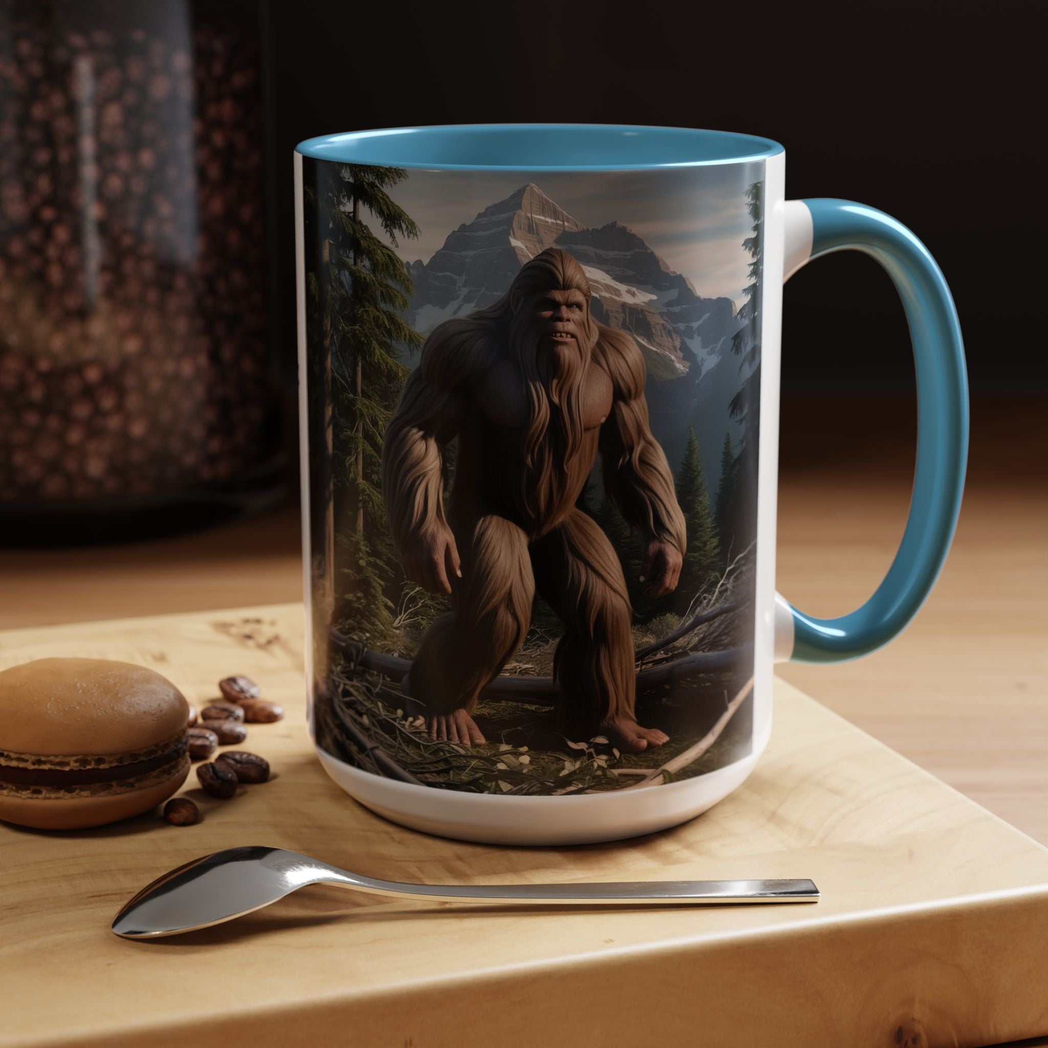 Bigfoot Mug: Sasquatch Coffee Cup, Mythical Creature, Camping Mugs for Men, Cryptozoology