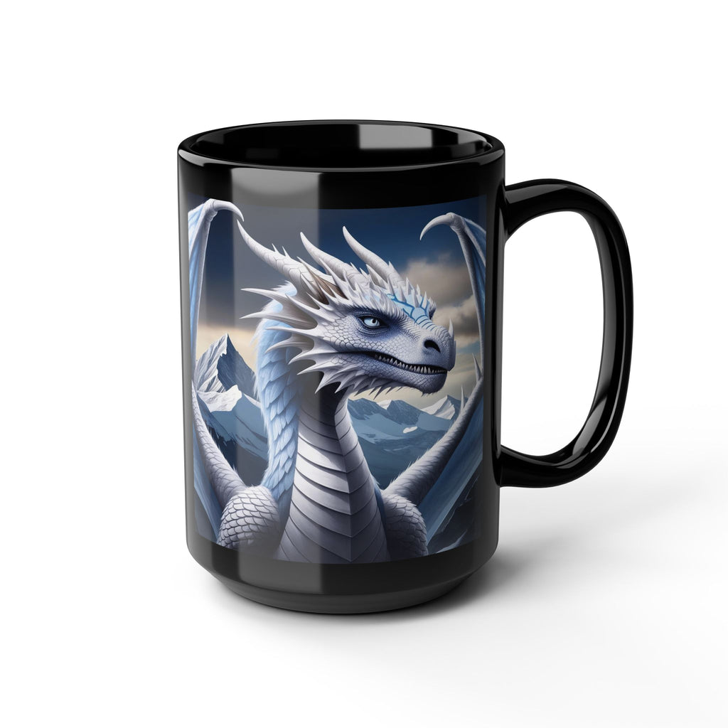 Personalized Dragon Coffee Mug: Customizable DnD Coffee Cup, Frost Drake