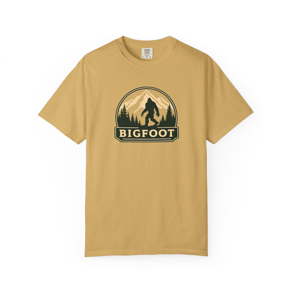 Sasquatch Camping TShirt | Bigfoot Graphic Tee, Comfort Colors®, Retro Hiking Shirt