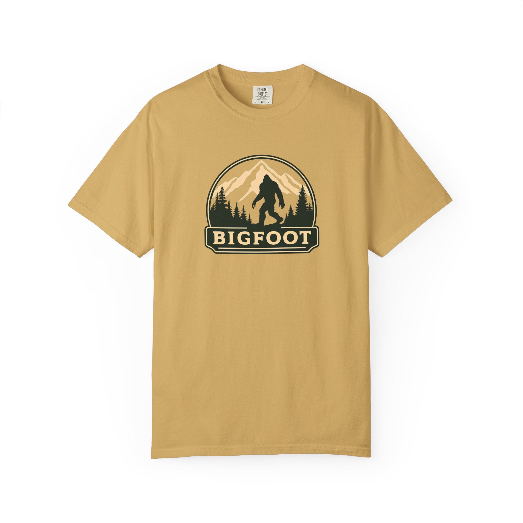 Sasquatch Camping TShirt | Bigfoot Graphic Tee, Comfort Colors®, Retro Hiking Shirt
