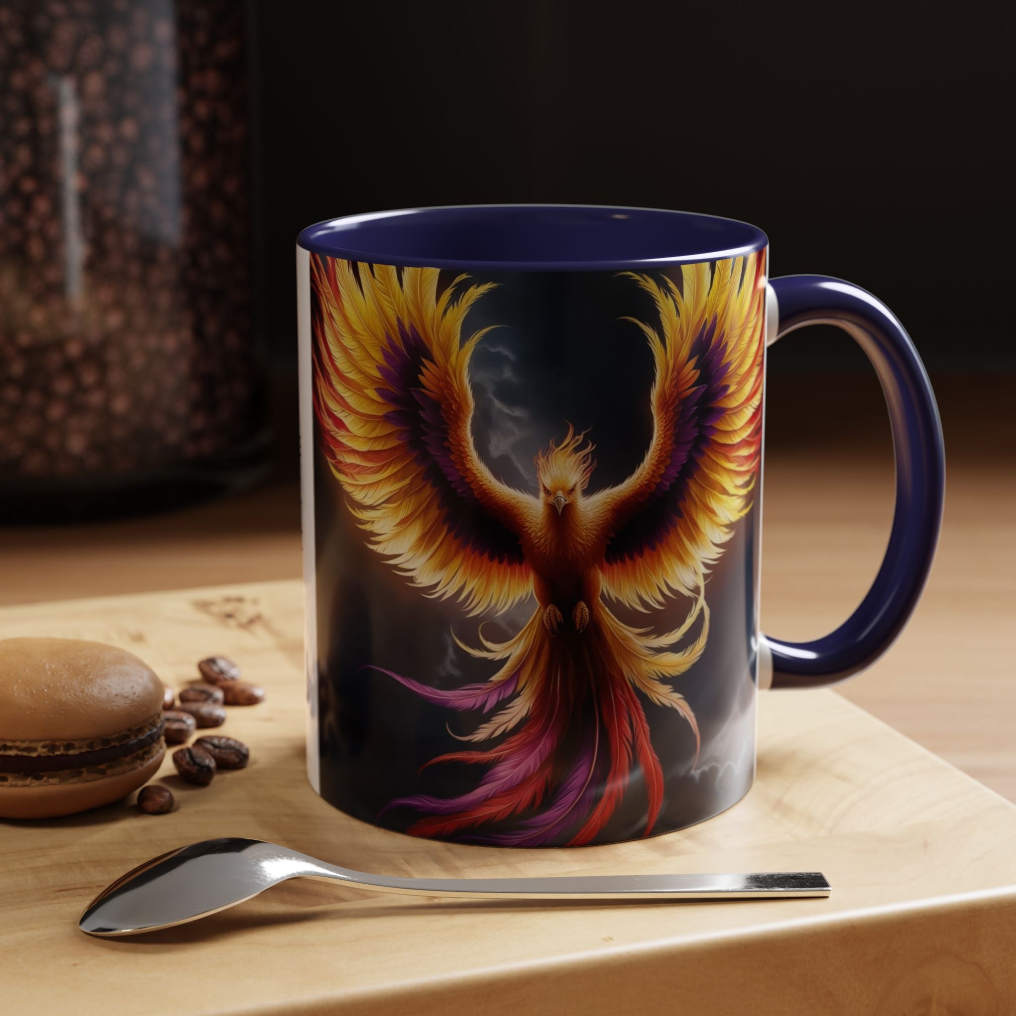 Phoenix Coffee Mug: Mythical Firebird Ceramic Cup, Fantasy Mug, Legendary Creature