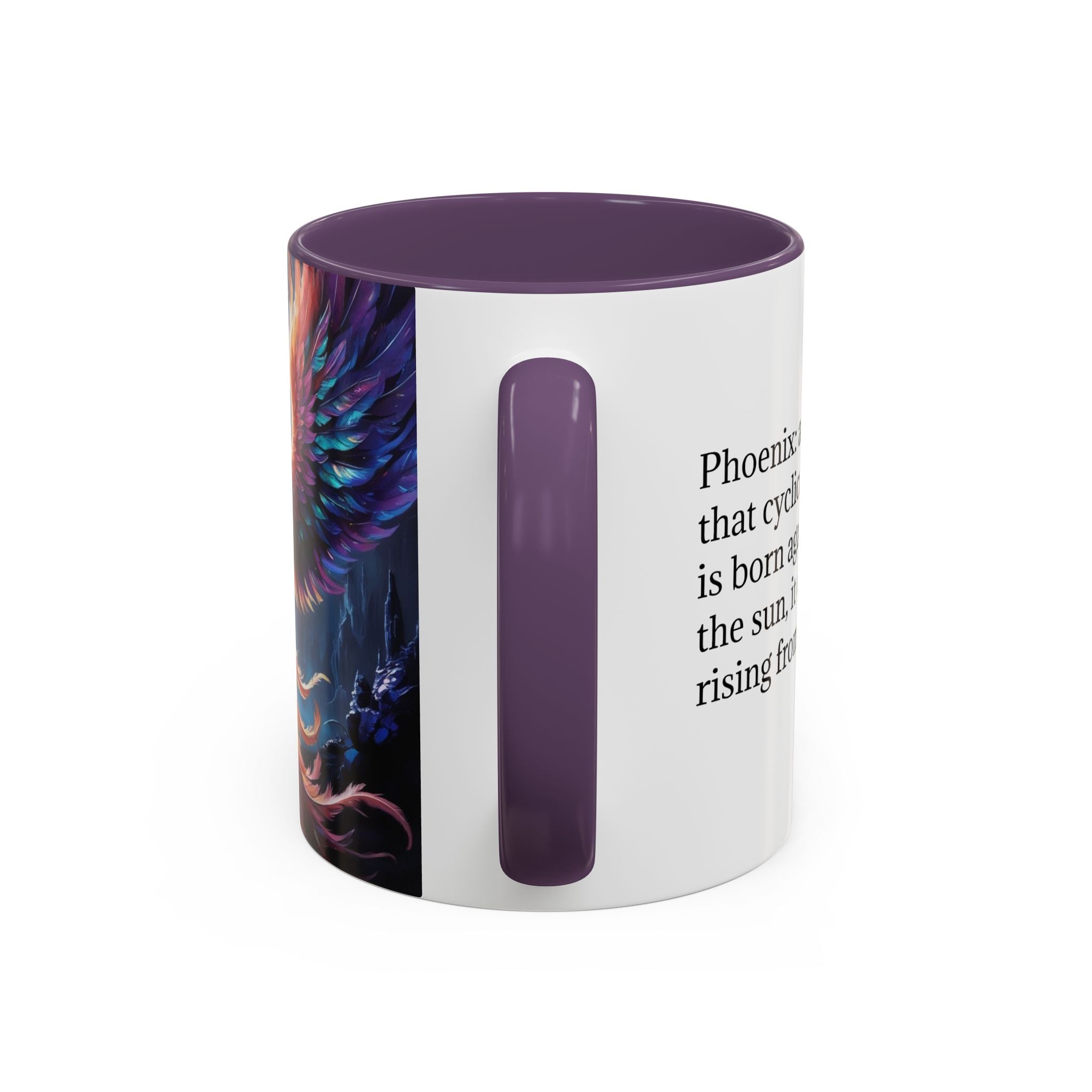 Phoenix Rising Coffee Mug: Firebird, Legendary Creature Coffee Cup, Gift for Women