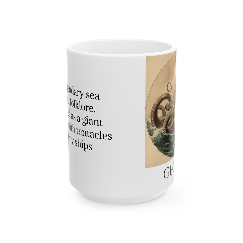 Customizable Kraken Coffee Mug: Mythical Creature, Octopus Coffee Cup, Sea Monster Gift