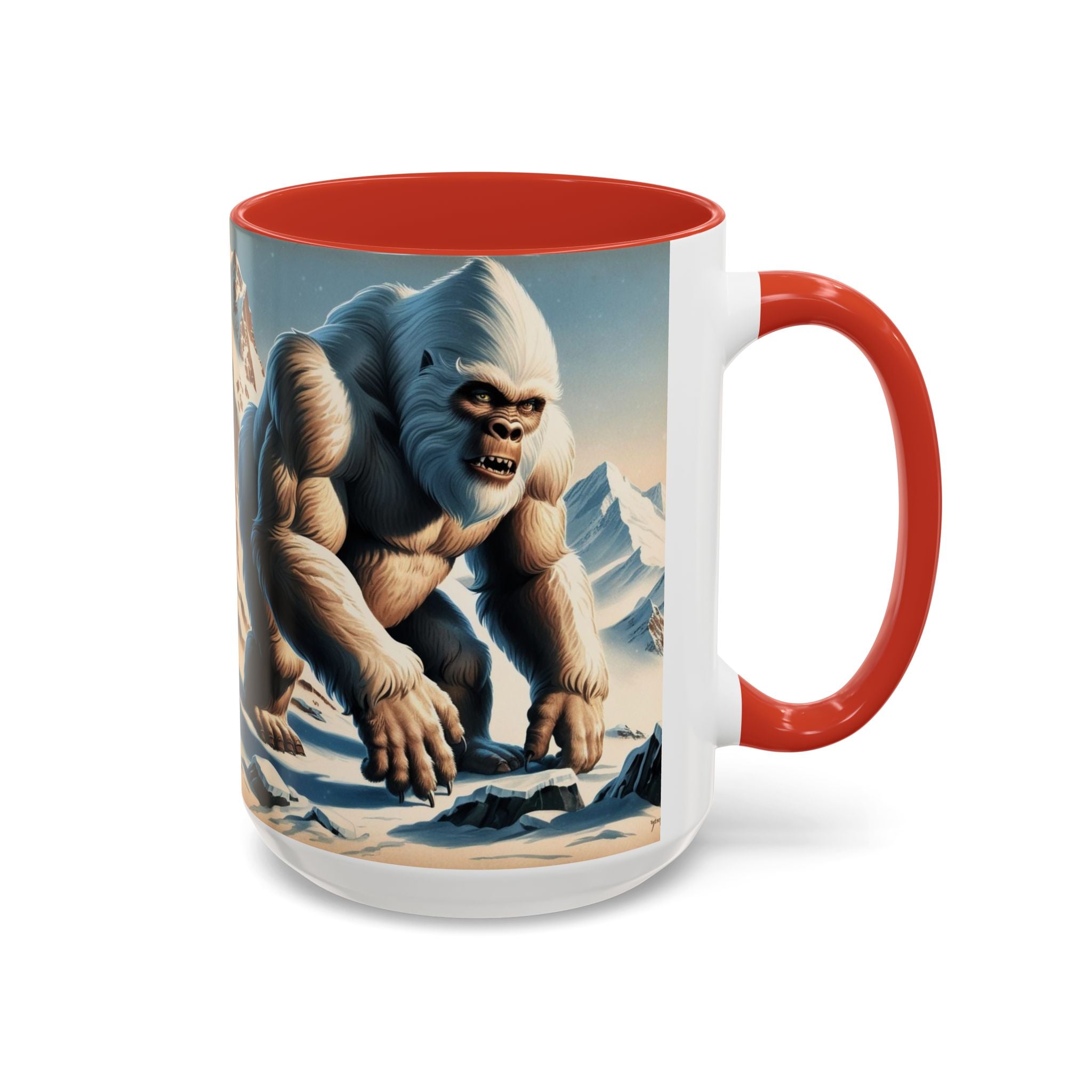 Abominable Snowman Coffee Mug: Himalayan Mountain Yeti, Mythical Creature, Sasquatch Gift