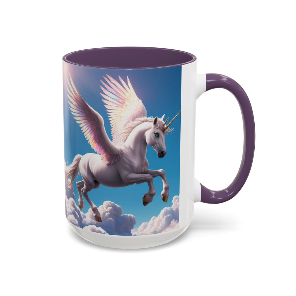 Unicorn Coffee Cup: Fantasy Alicorn Mug, Legendary Creature, Enchanted Gift (Purple)
