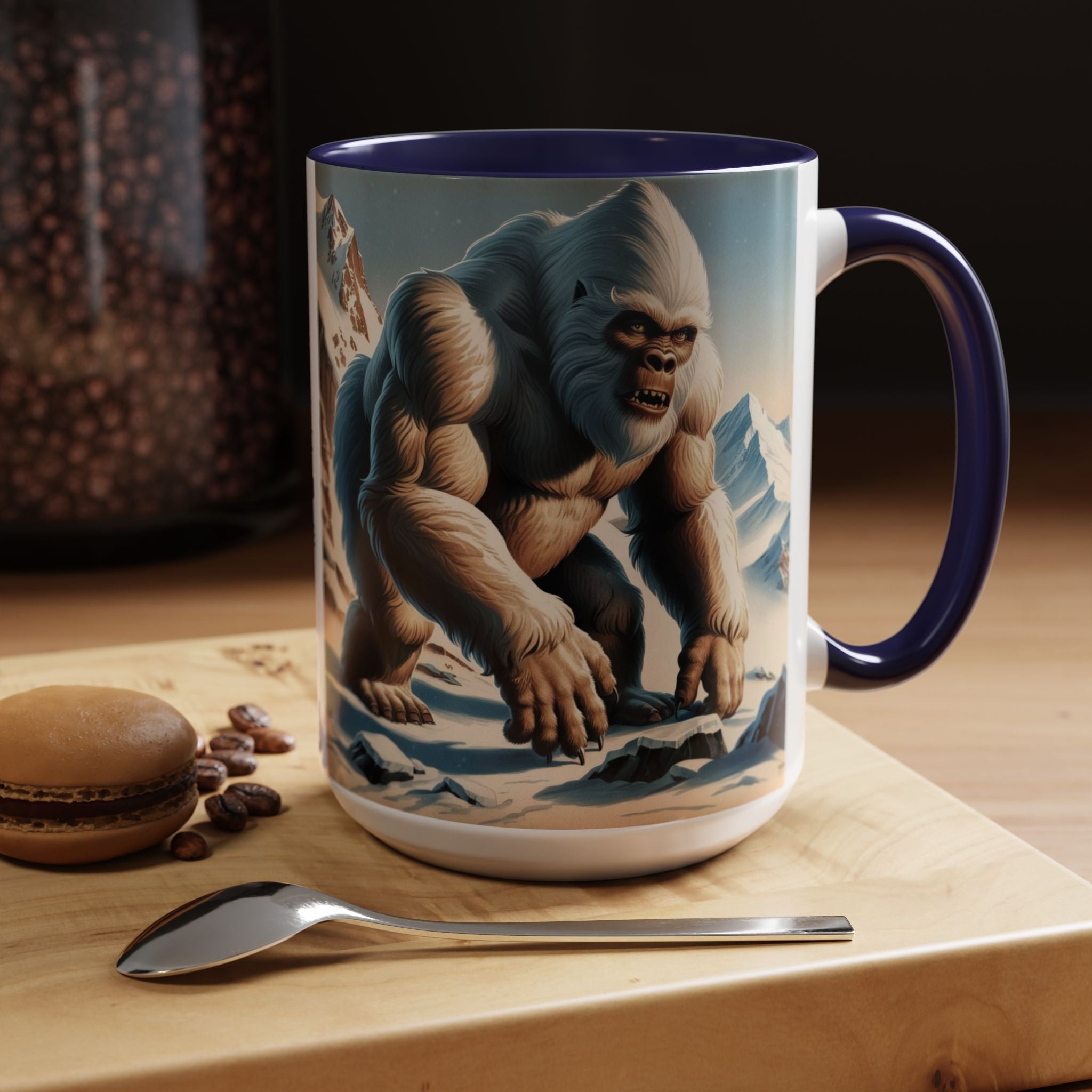 Abominable Snowman Coffee Mug: Himalayan Mountain Yeti, Mythical Creature, Sasquatch Gift