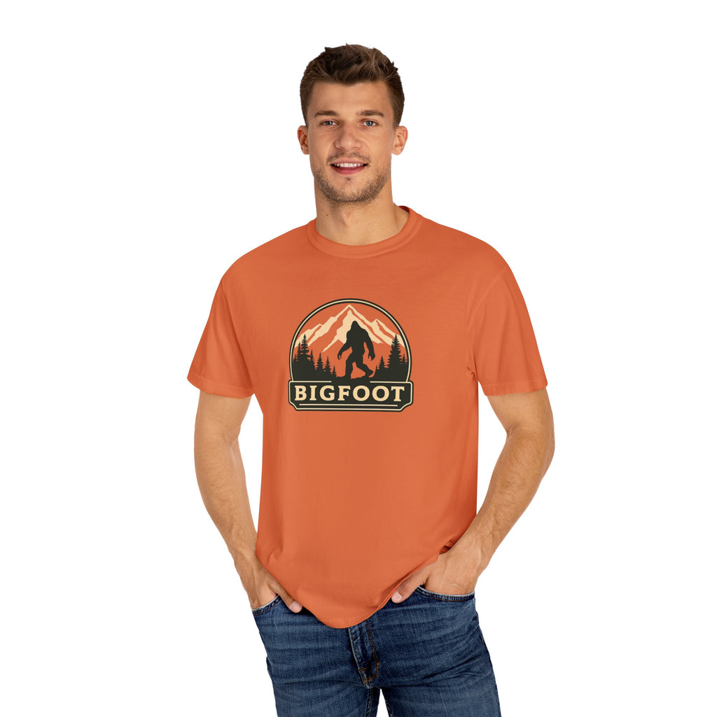 Sasquatch Camping TShirt | Bigfoot Graphic Tee, Comfort Colors®, Retro Hiking Shirt