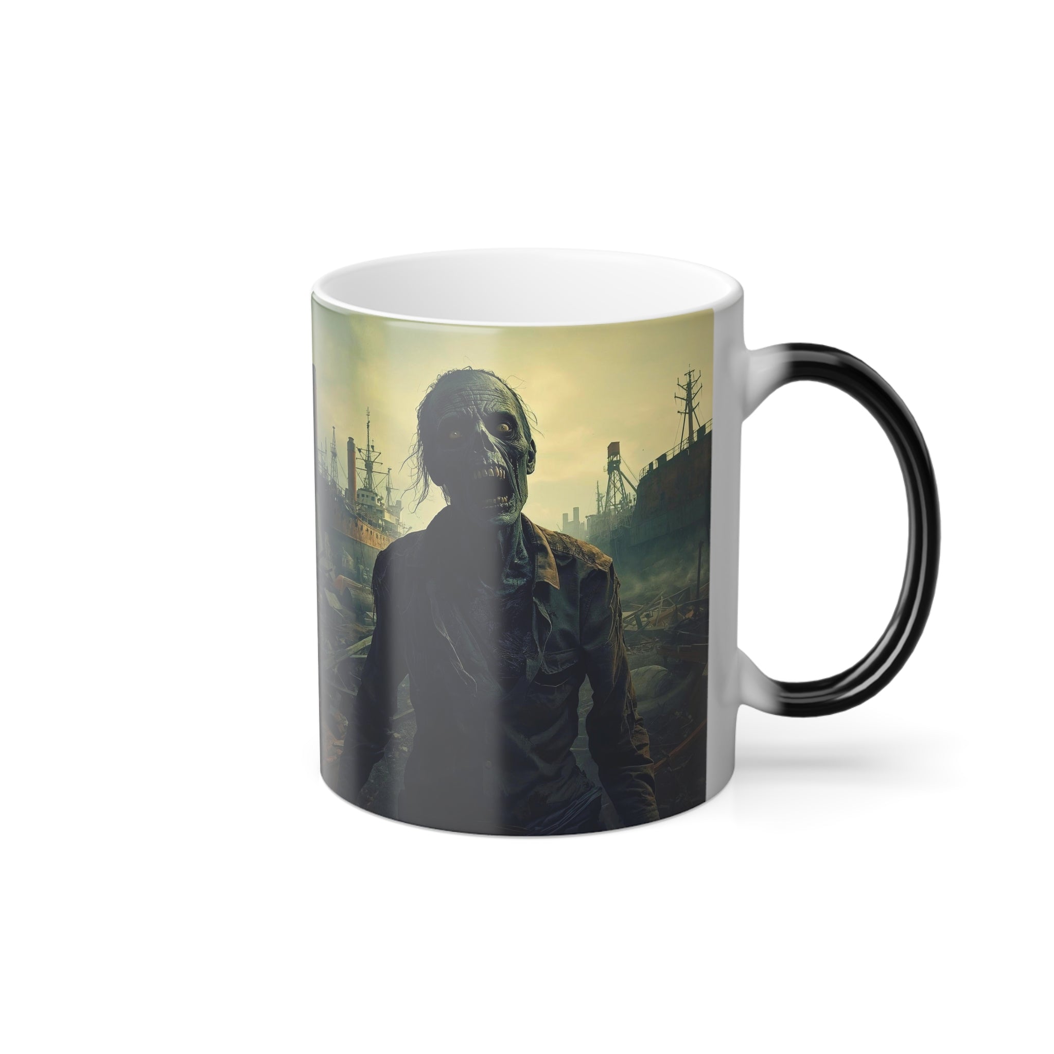 Zombie Coffee Mug: Color Changing, Apocalypse Roast, End of Days (Shipyard)