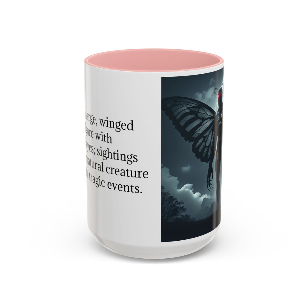 Mothman Coffee Mug: Supernatural Cryptid, Legendary Monster, Mugs for Men (Moon)