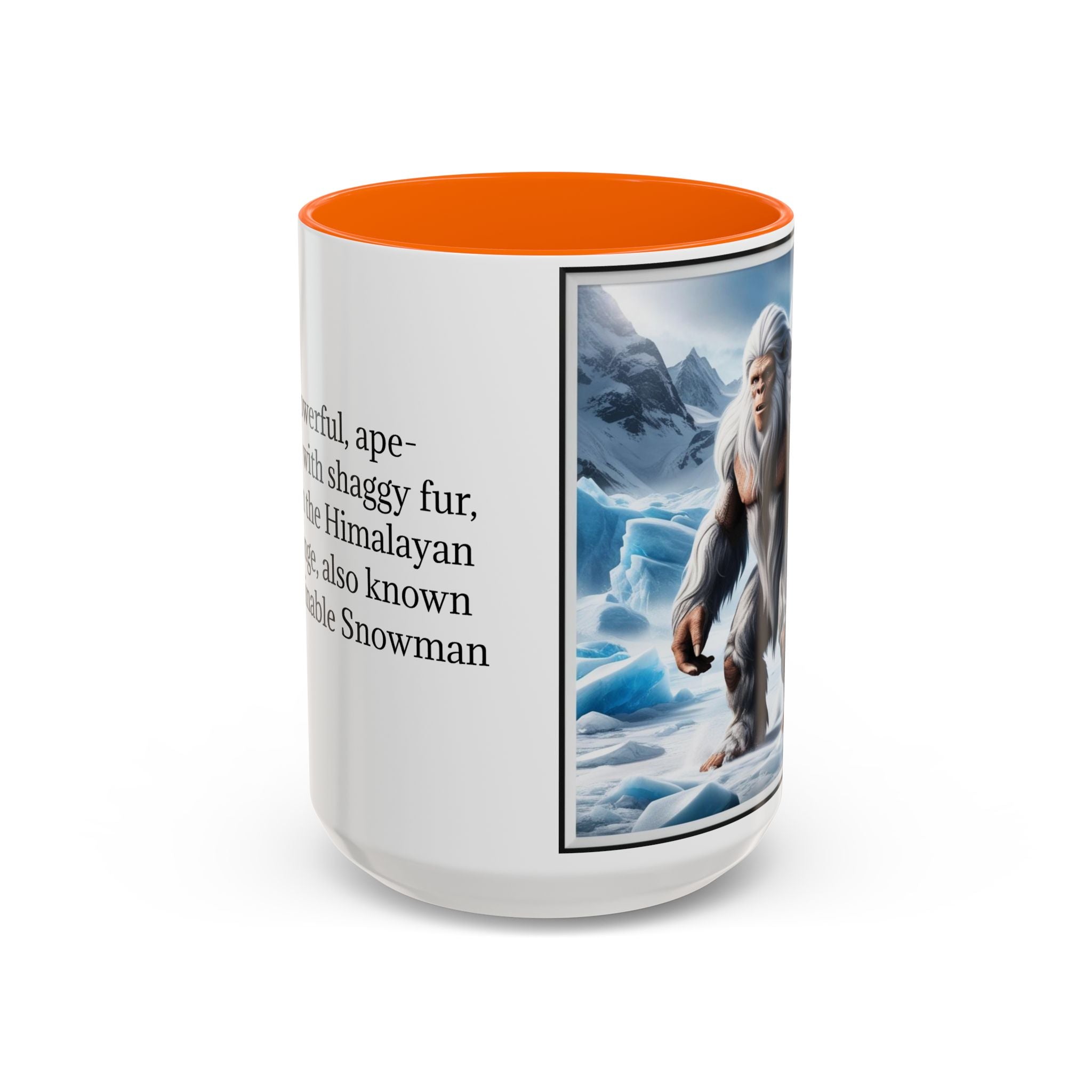 Yeti Coffee Mug: Abominable Snowman, Himalayan Mountain Cryptid, Bigfoot Camping Gift