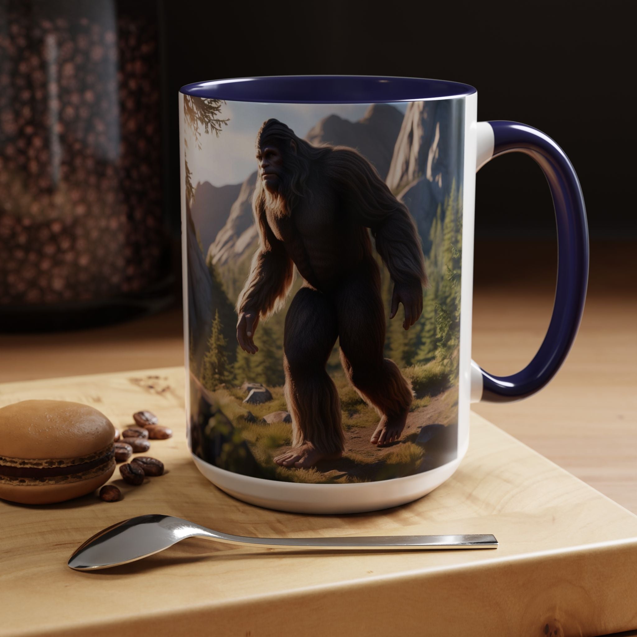 Bigfoot Coffee Cup: Sasquatch Coffee Mug, Pacific Northwest Cryptid, Mythical Creature