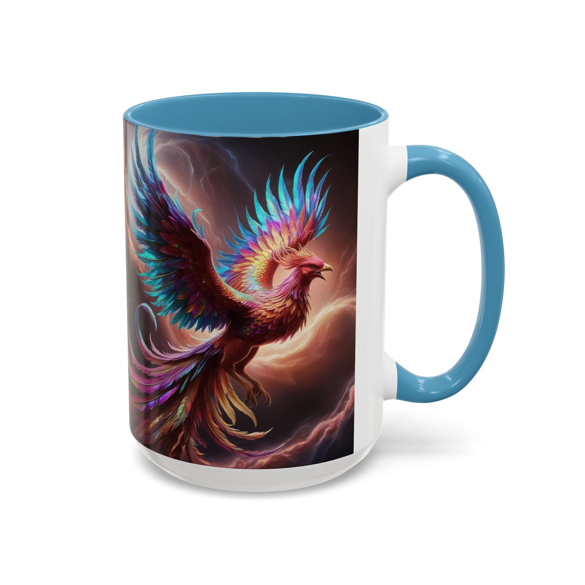 Phoenix Coffee Mug: Legendary Creature, Firebird Cryptid Coffee Cup, Renewal Rebirth