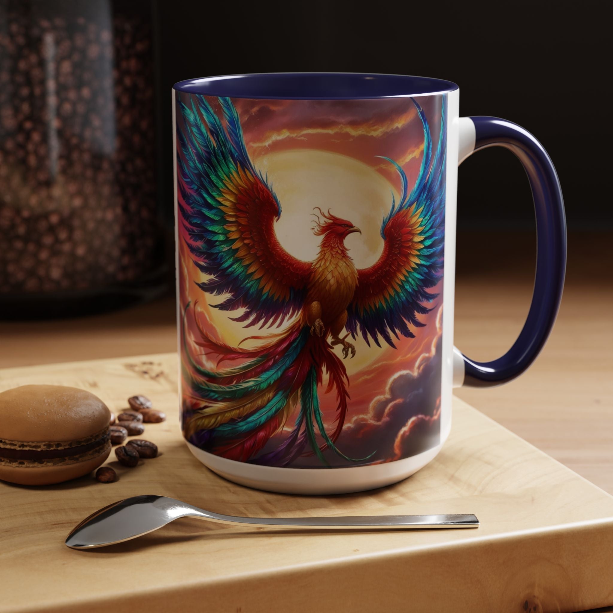 Phoenix Bird Coffee Cup: Mythical Creature, Firebird Coffee Mug, Rise from the Ashes