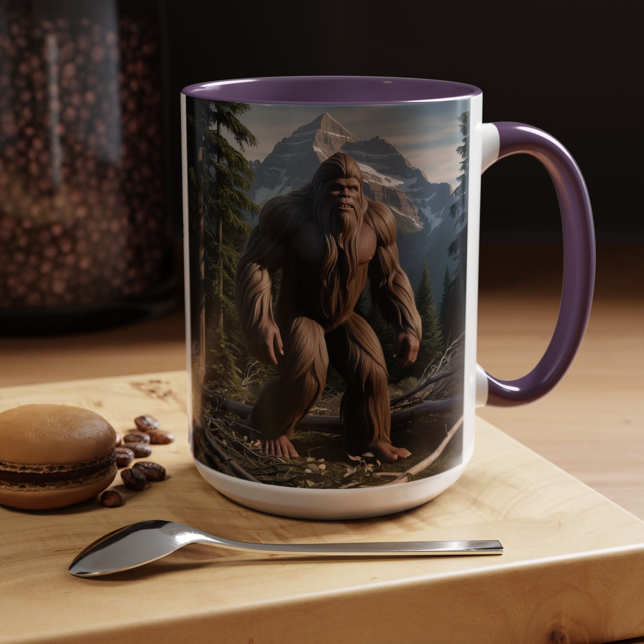 Bigfoot Mug: Sasquatch Coffee Cup, Mythical Creature, Camping Mugs for Men, Cryptozoology