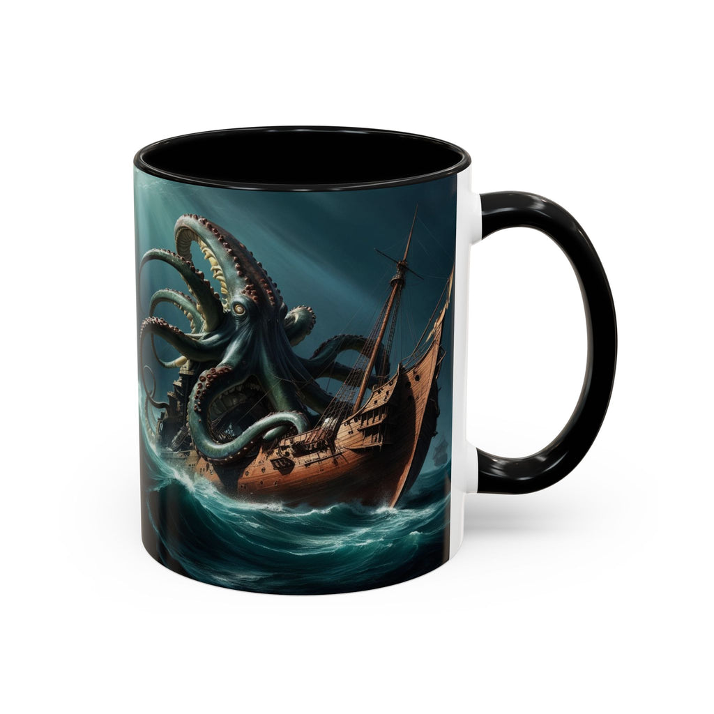 Kraken Coffee Mug: Giant Squid Coffee Cup, Legendary Monster, Nautical Gift
