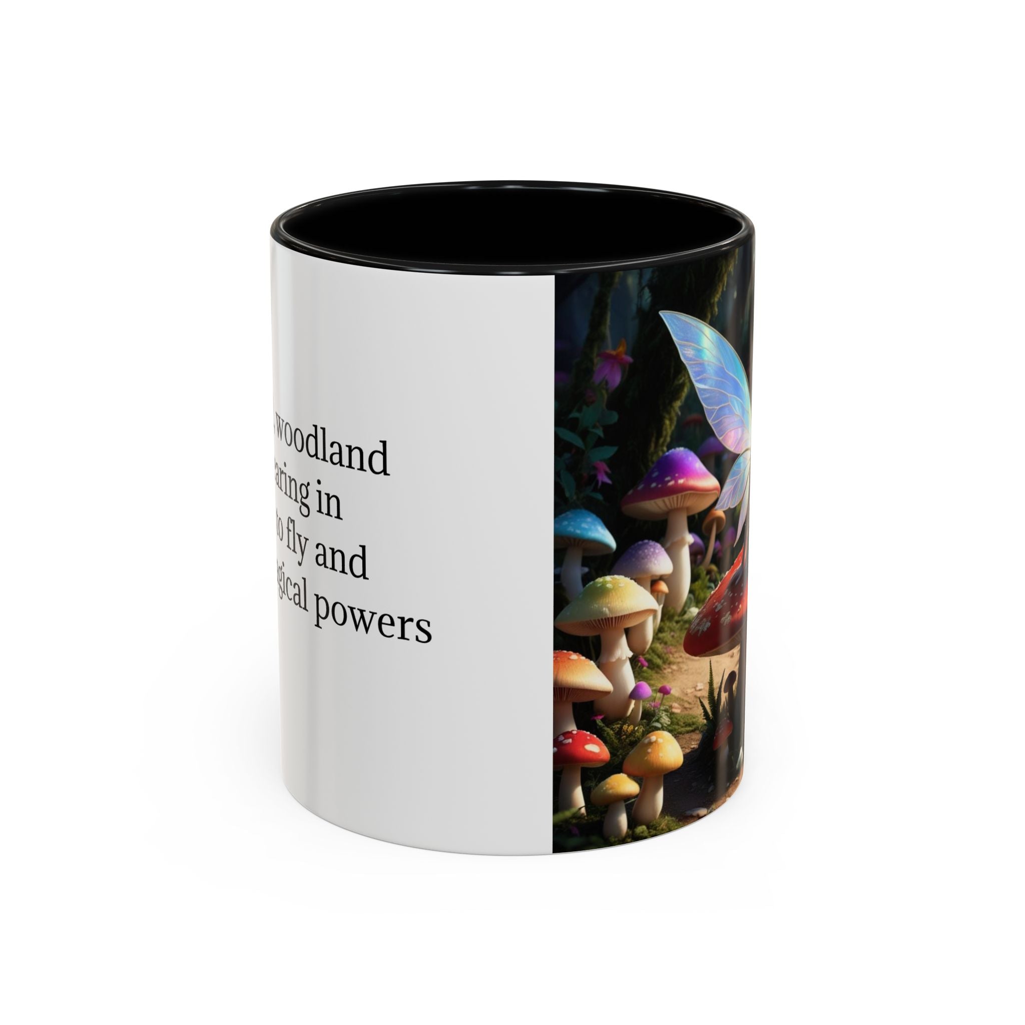 Fairy Garden Mug: Ceramic Toadstool Coffee Cup, Enchanted Forest Fantasy Gift