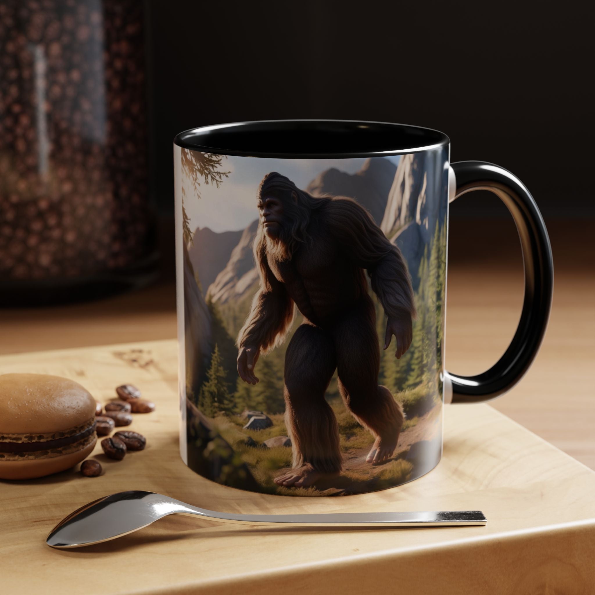 Bigfoot Coffee Cup: Sasquatch Coffee Mug, Pacific Northwest Cryptid, Mythical Creature