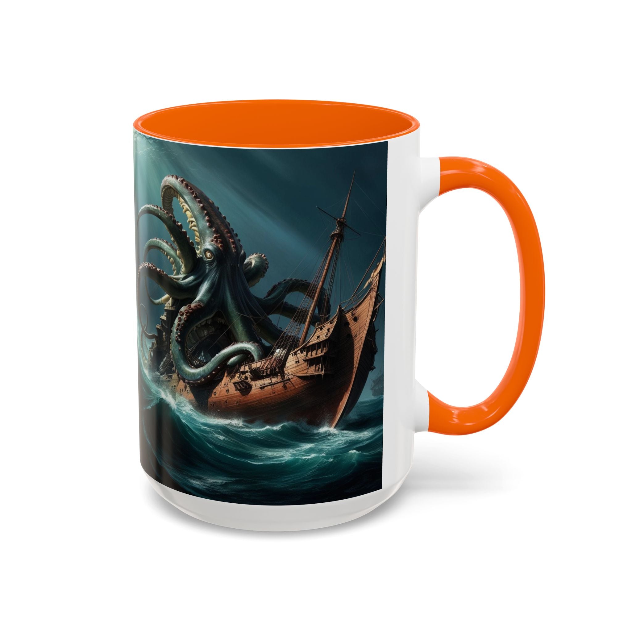 Kraken Coffee Mug: Giant Squid Coffee Cup, Legendary Monster, Nautical Gift