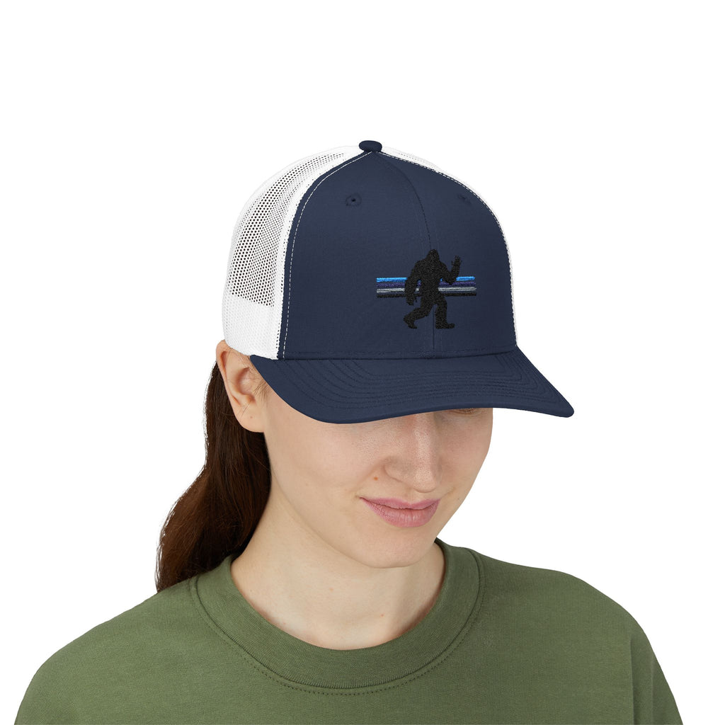 Bigfoot Baseball Cap: Sasquatch Trucker Hat, Custom Outdoor Gear, Snapback Hat