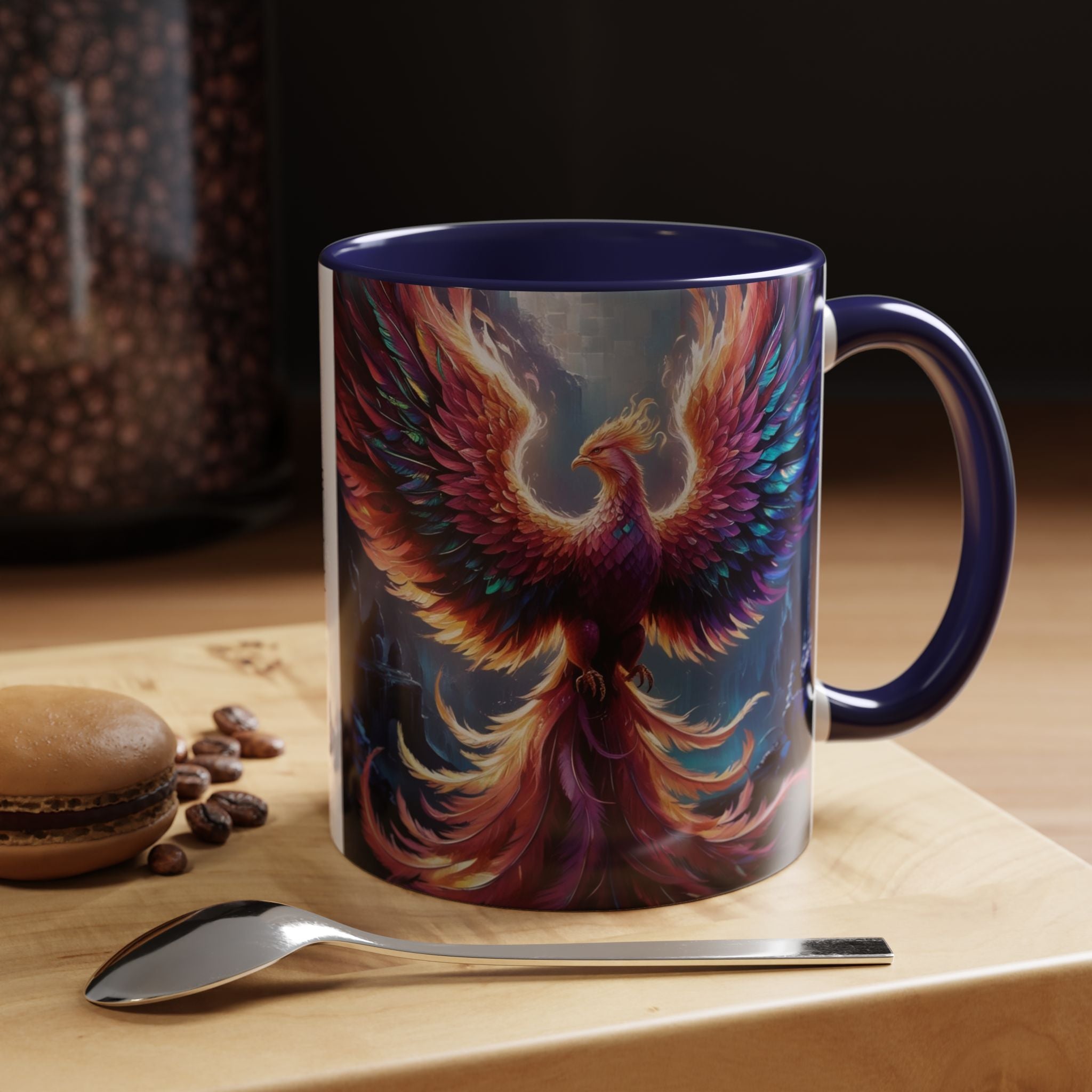 Phoenix Rising Coffee Mug: Firebird, Legendary Creature Coffee Cup, Gift for Women