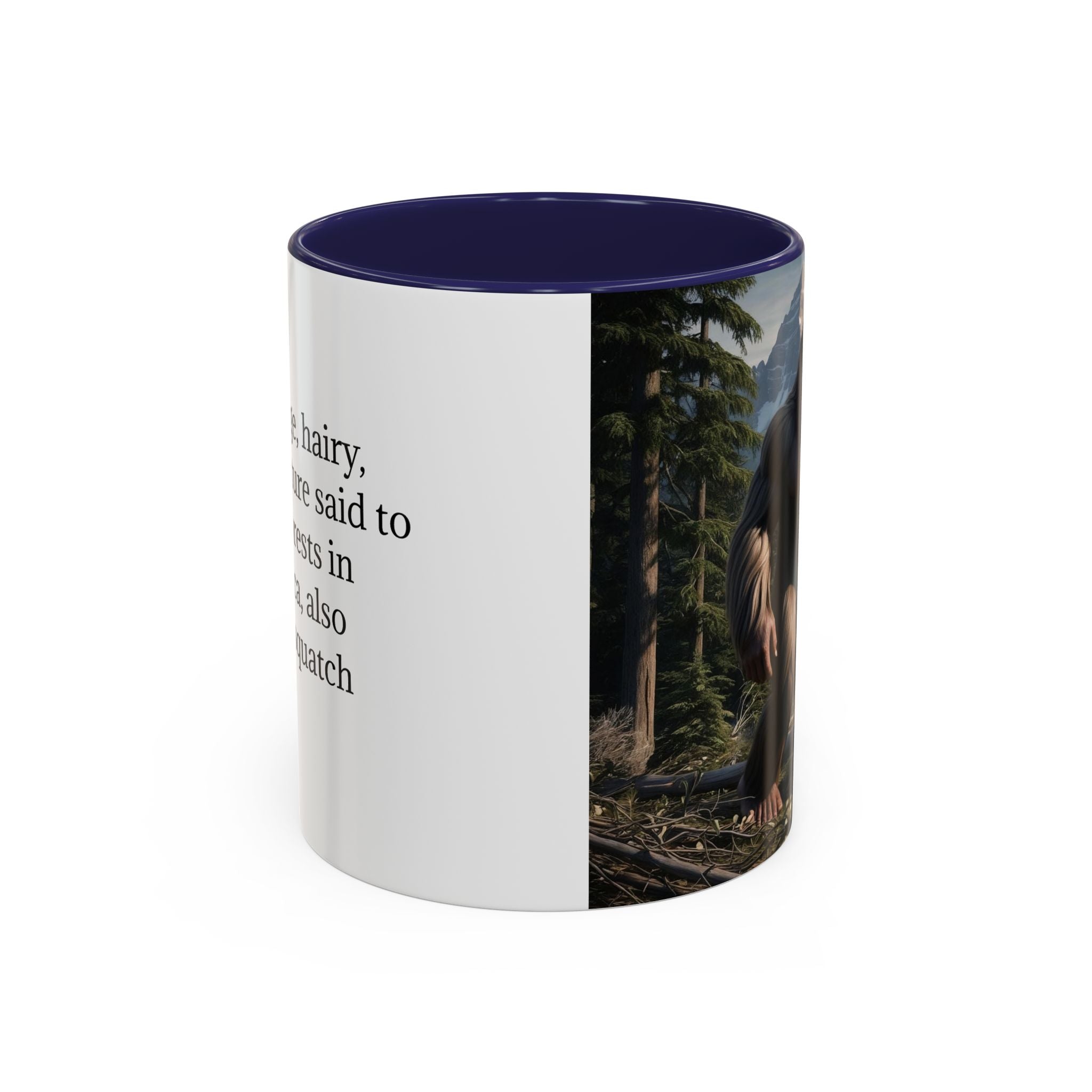 Bigfoot Mug: Sasquatch Coffee Cup, Mythical Creature, Camping Mugs for Men, Cryptozoology