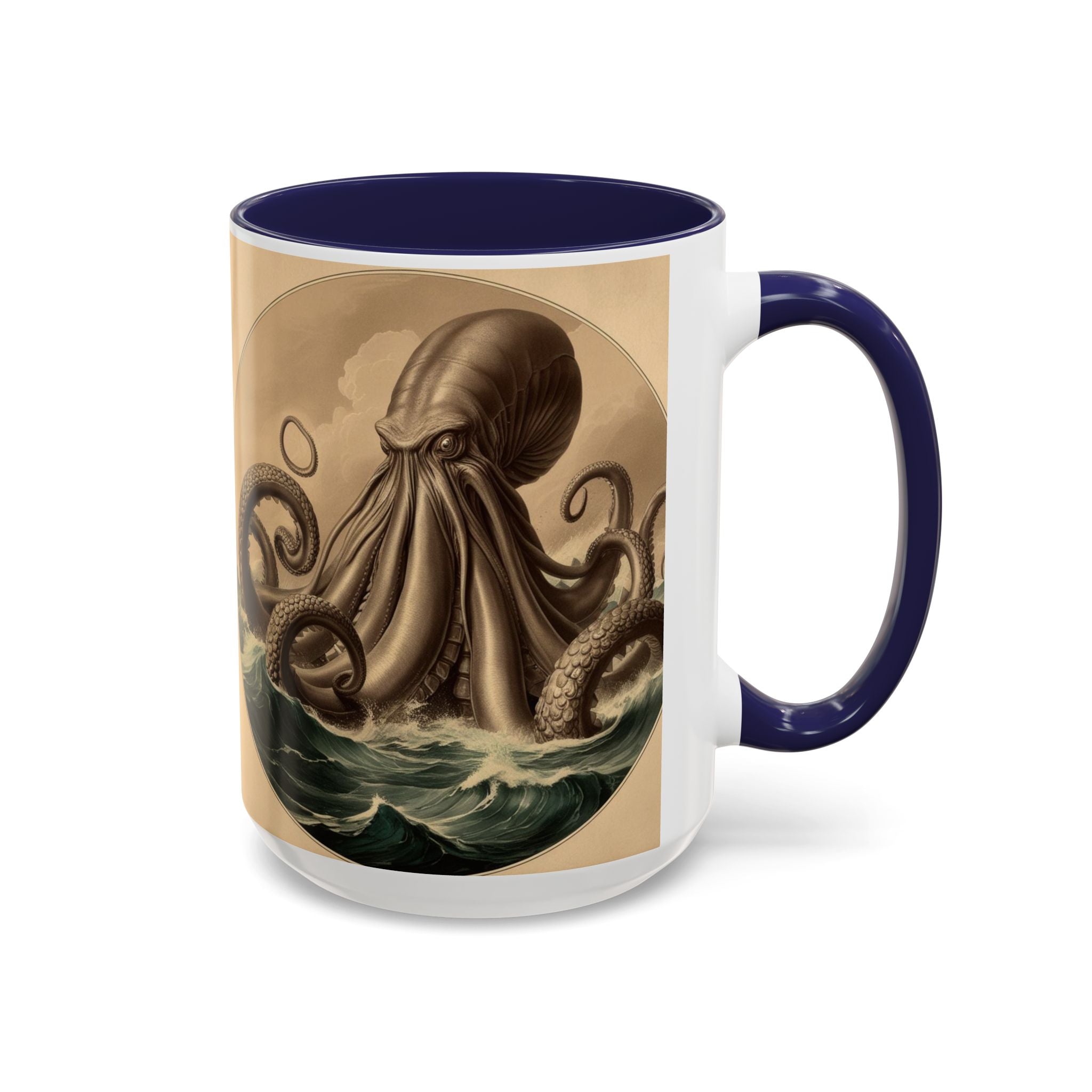 Kraken Coffee Cup: Giant Squid Coffee Mug, Mugs for Men, Mythical Creature