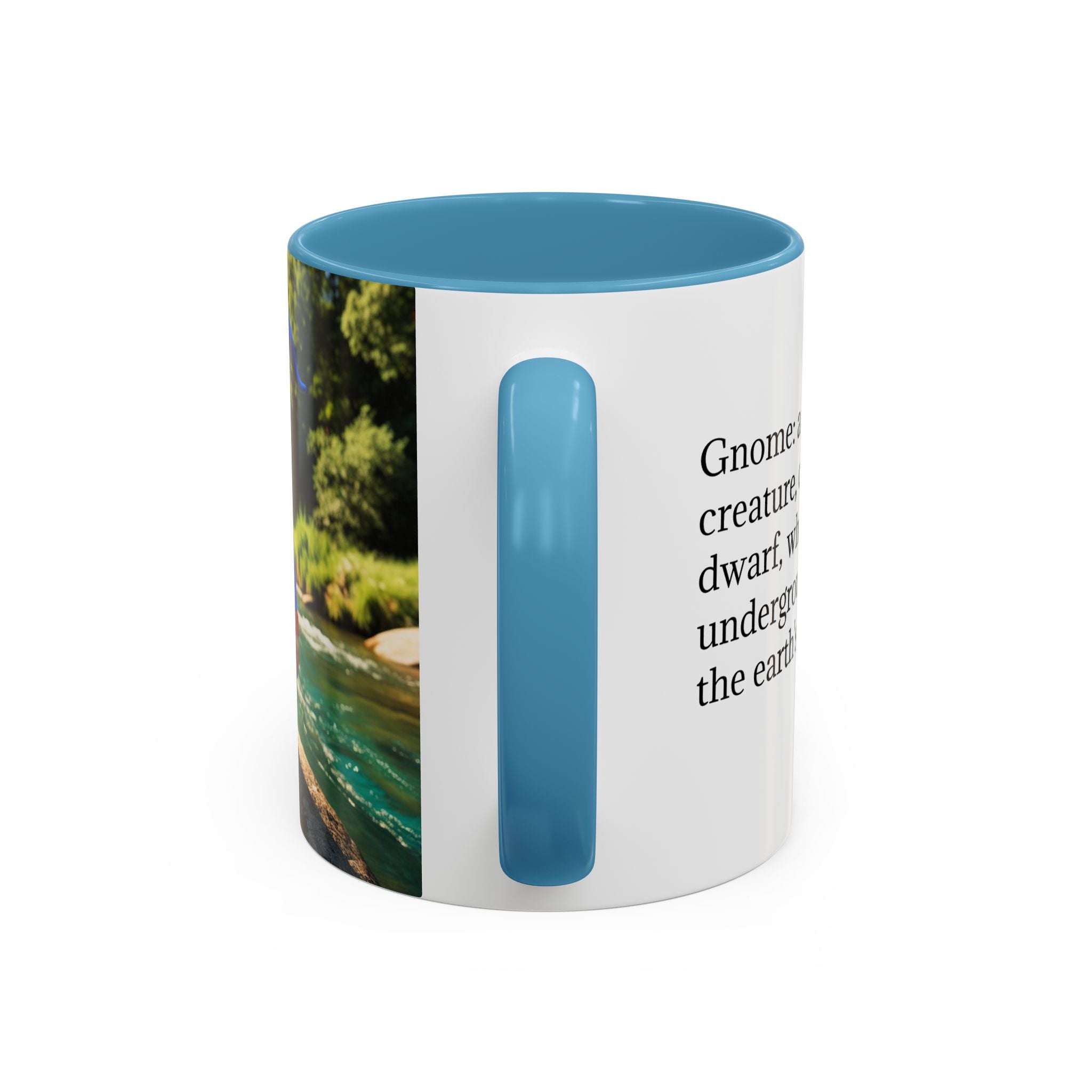 Gnome Coffee Mug:  Scandinavian Nisse, Nordic Folklore Gift, Enchanted Mushroom Garden