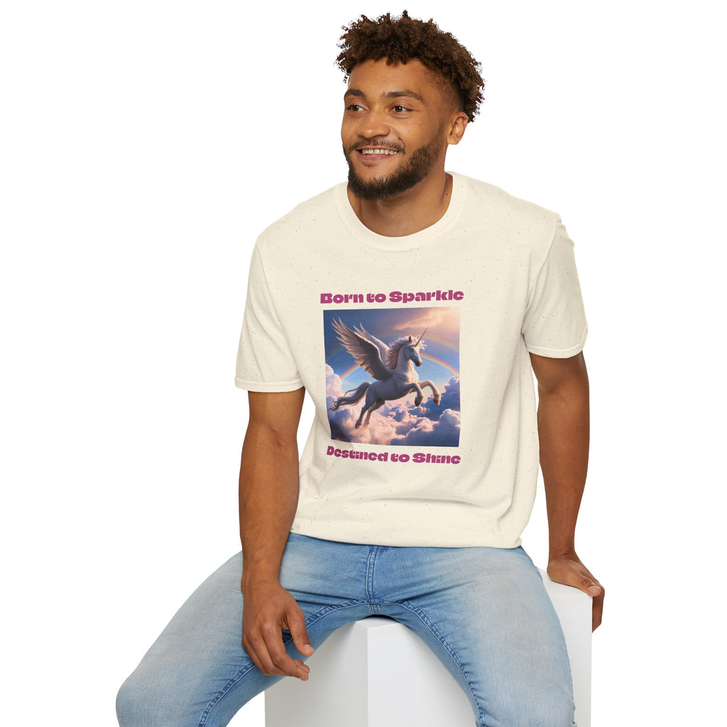 Unicorn Shirt: Legendary Alicorn Graphic Tee, Born to Sparkle, Mythical Creature