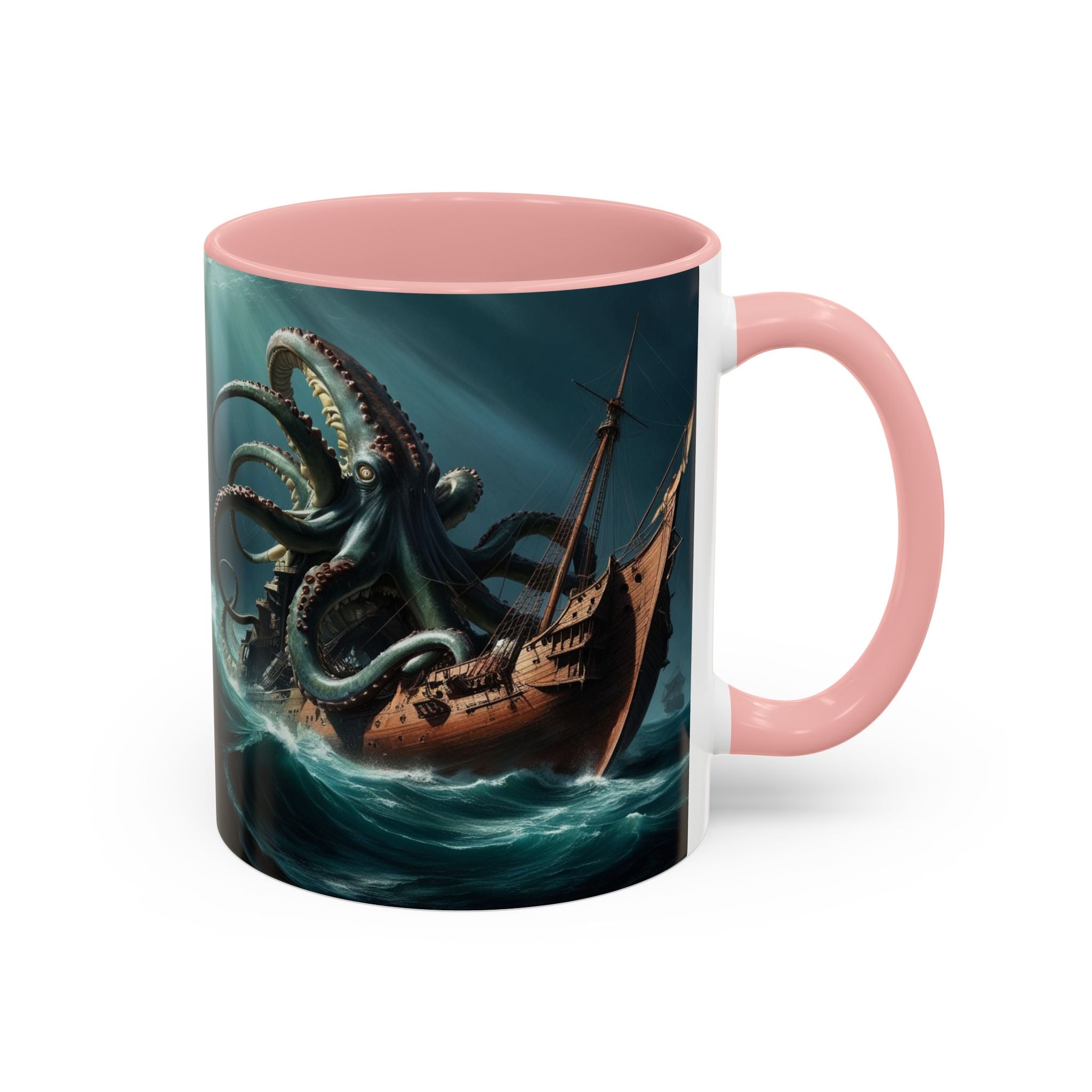 Kraken Coffee Mug: Giant Squid Coffee Cup, Legendary Monster, Nautical Gift