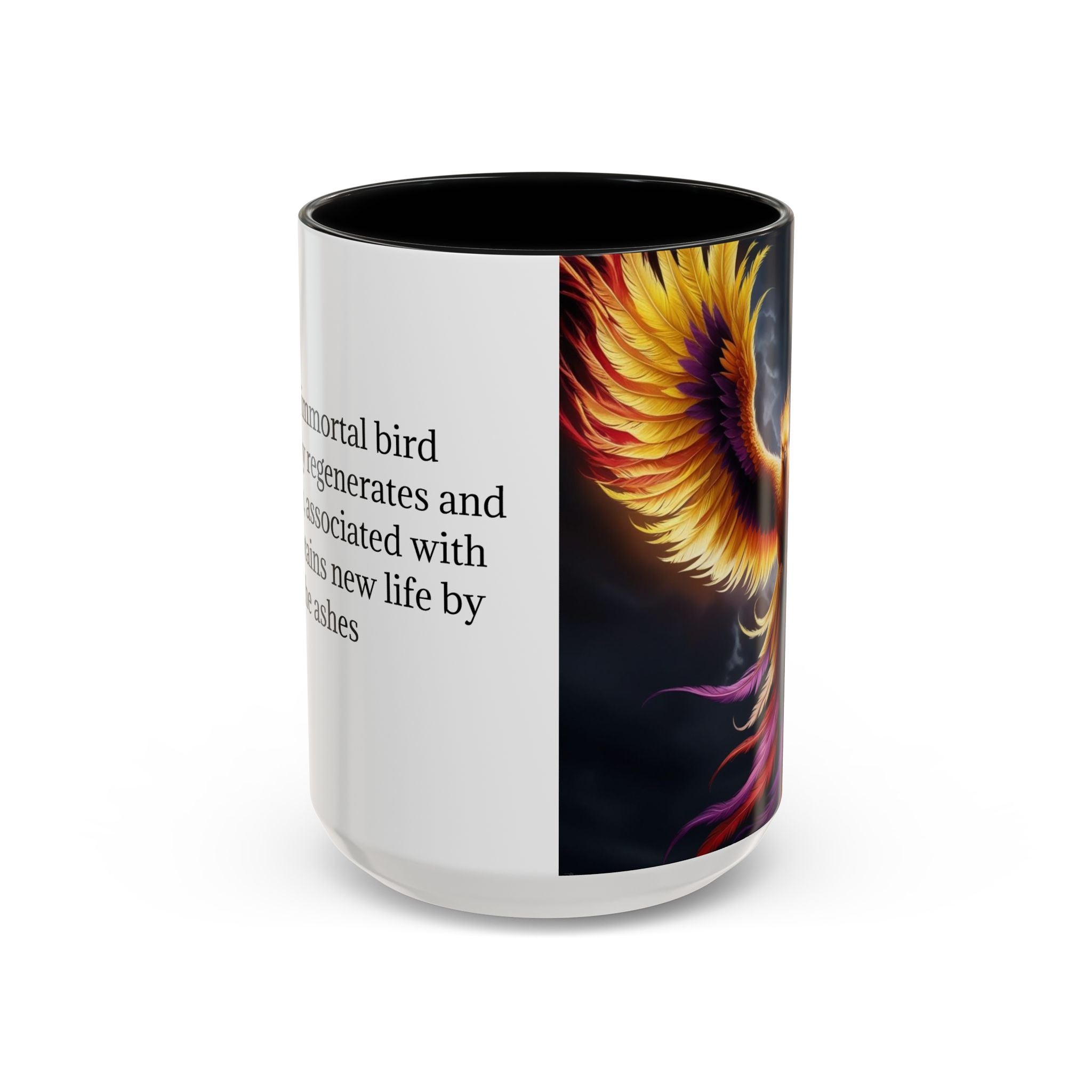Phoenix Coffee Mug: Mythical Firebird Ceramic Cup, Fantasy Mug, Legendary Creature