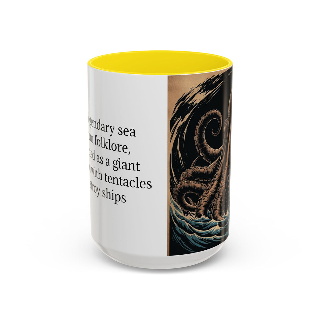 Kraken Coffee Mug: Giant Squid Coffee Cup, Sea Creature, Mugs for Men