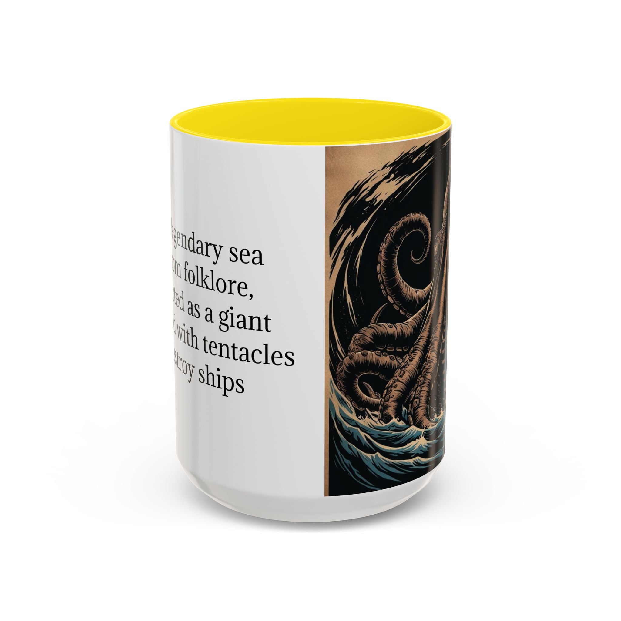 Kraken Coffee Mug: Giant Squid Coffee Cup, Sea Creature, Mugs for Men