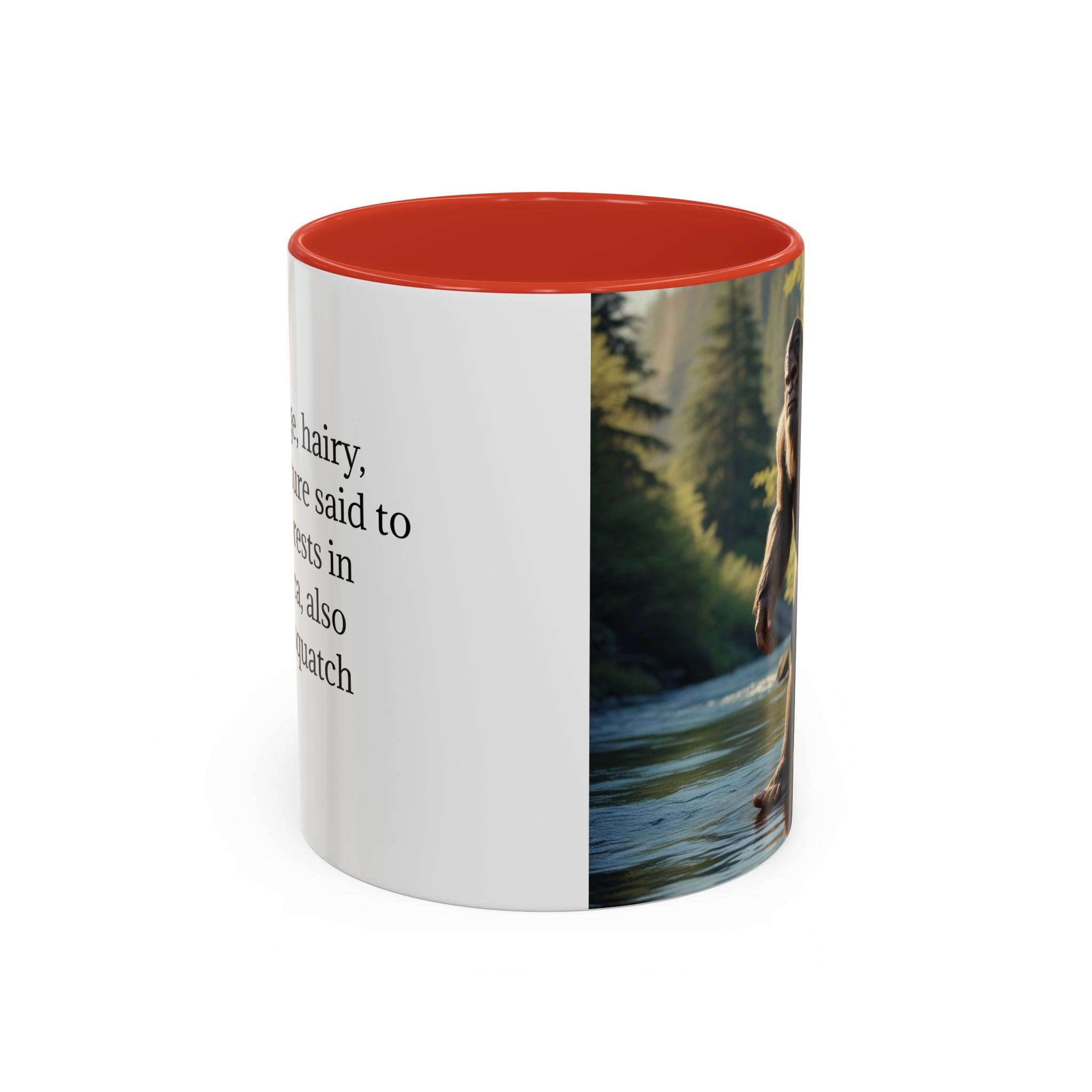 Bigfoot Coffee Mug: Sasquatch, Forest Cryptid, Mythical Creature, Camping Gift