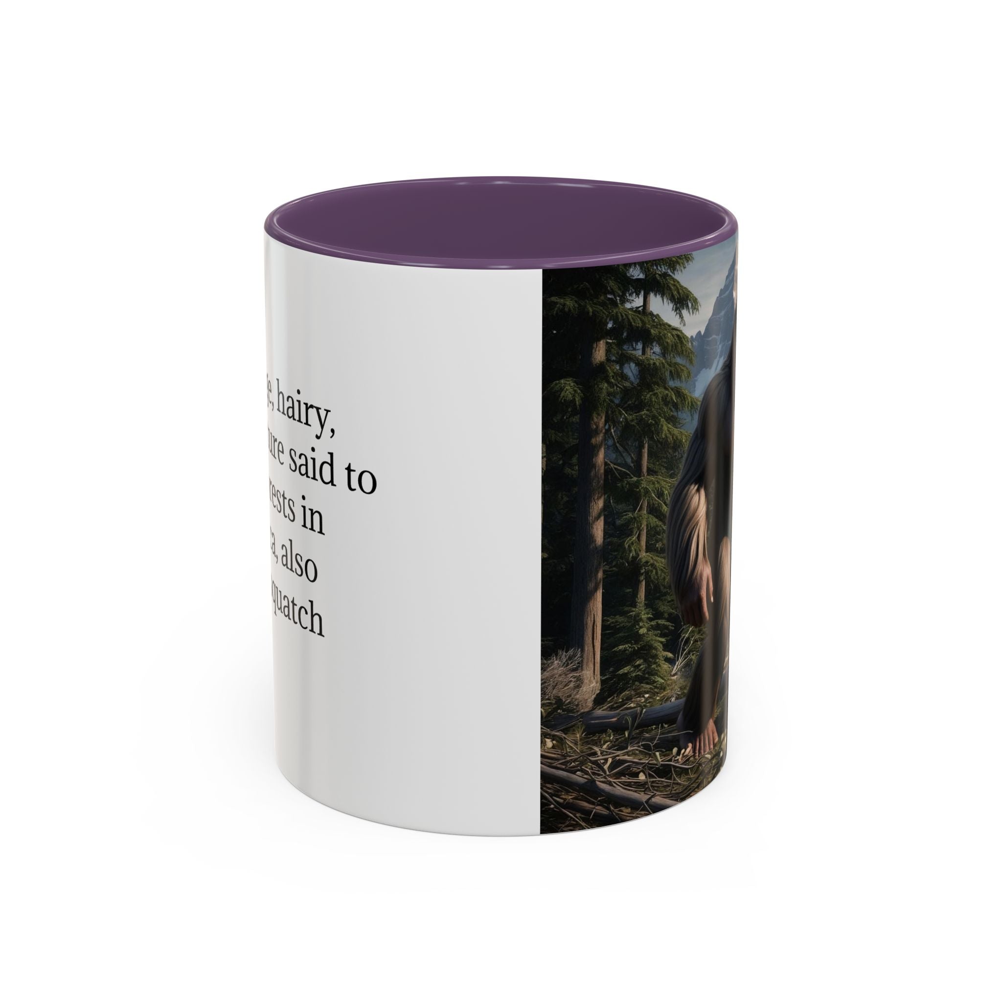 Bigfoot Mug: Sasquatch Coffee Cup, Mythical Creature, Camping Mugs for Men, Cryptozoology