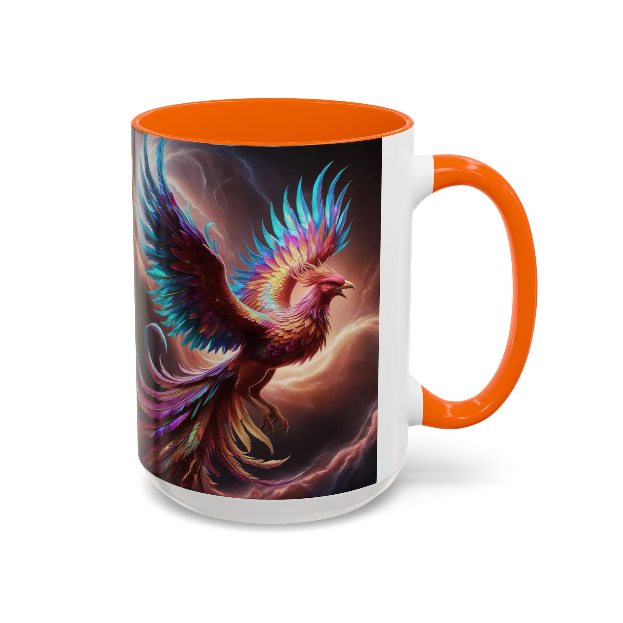 Phoenix Coffee Mug: Legendary Creature, Firebird Cryptid Coffee Cup, Renewal Rebirth