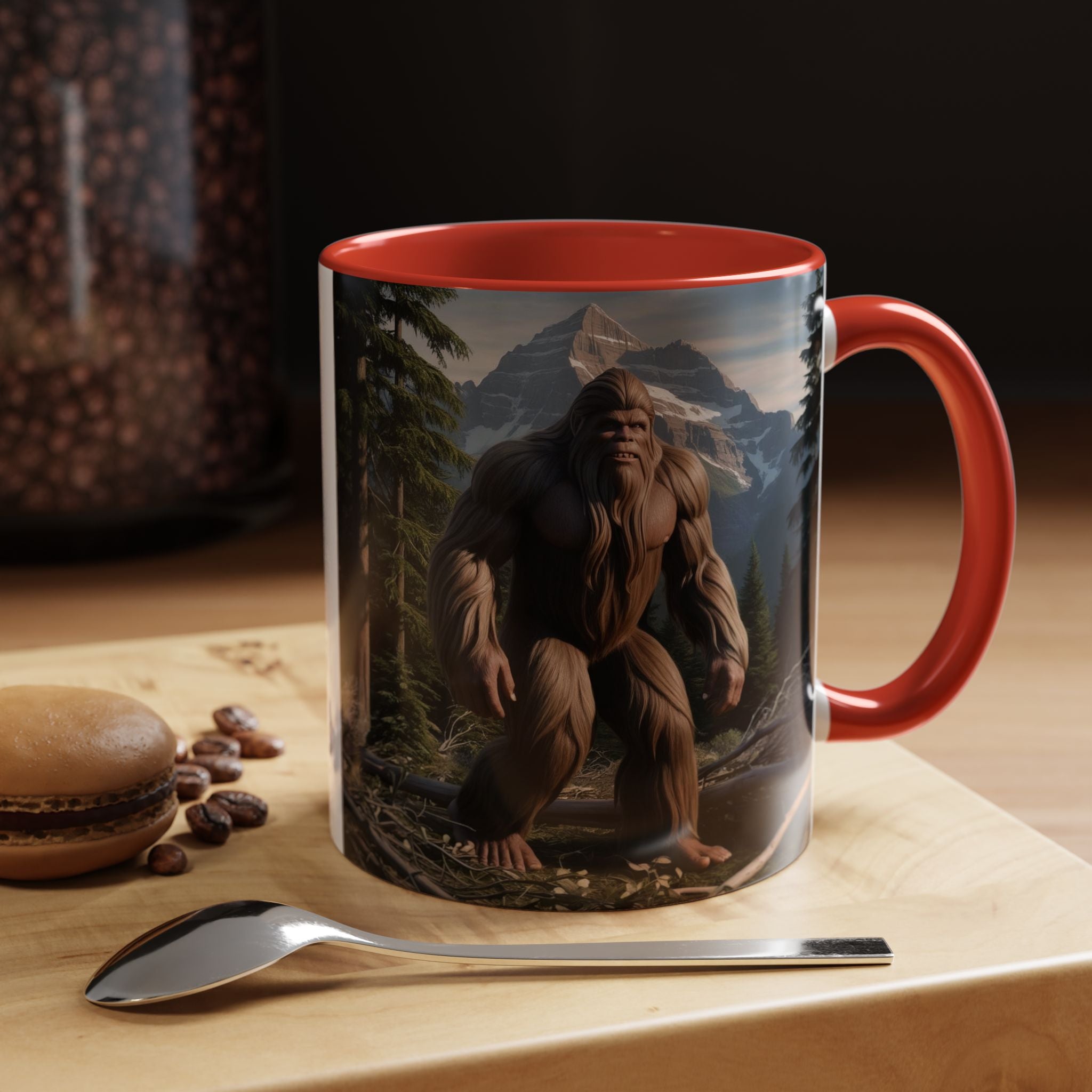 Bigfoot Mug: Sasquatch Coffee Cup, Mythical Creature, Camping Mugs for Men, Cryptozoology