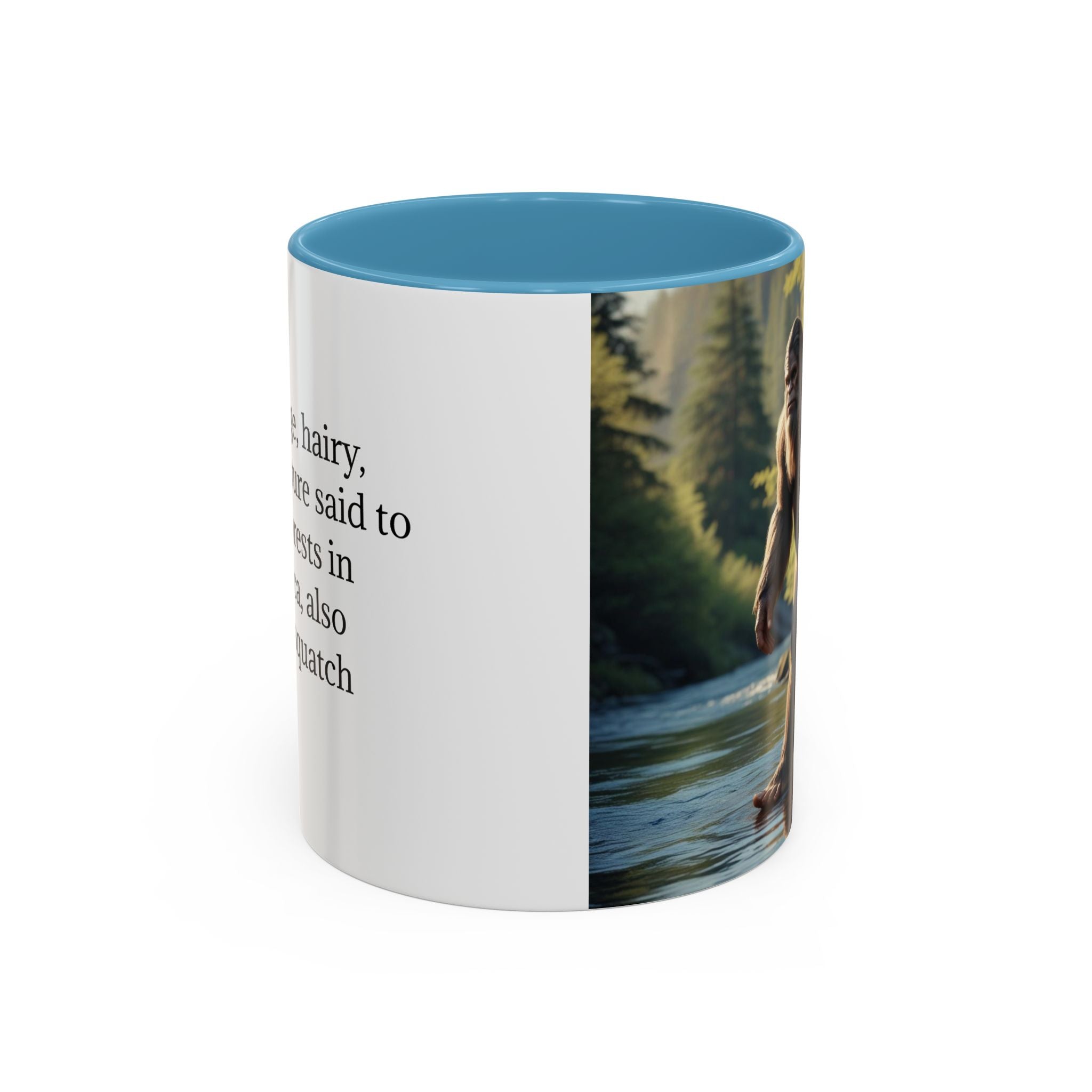 Bigfoot Coffee Mug: Sasquatch, Forest Cryptid, Mythical Creature, Camping Gift