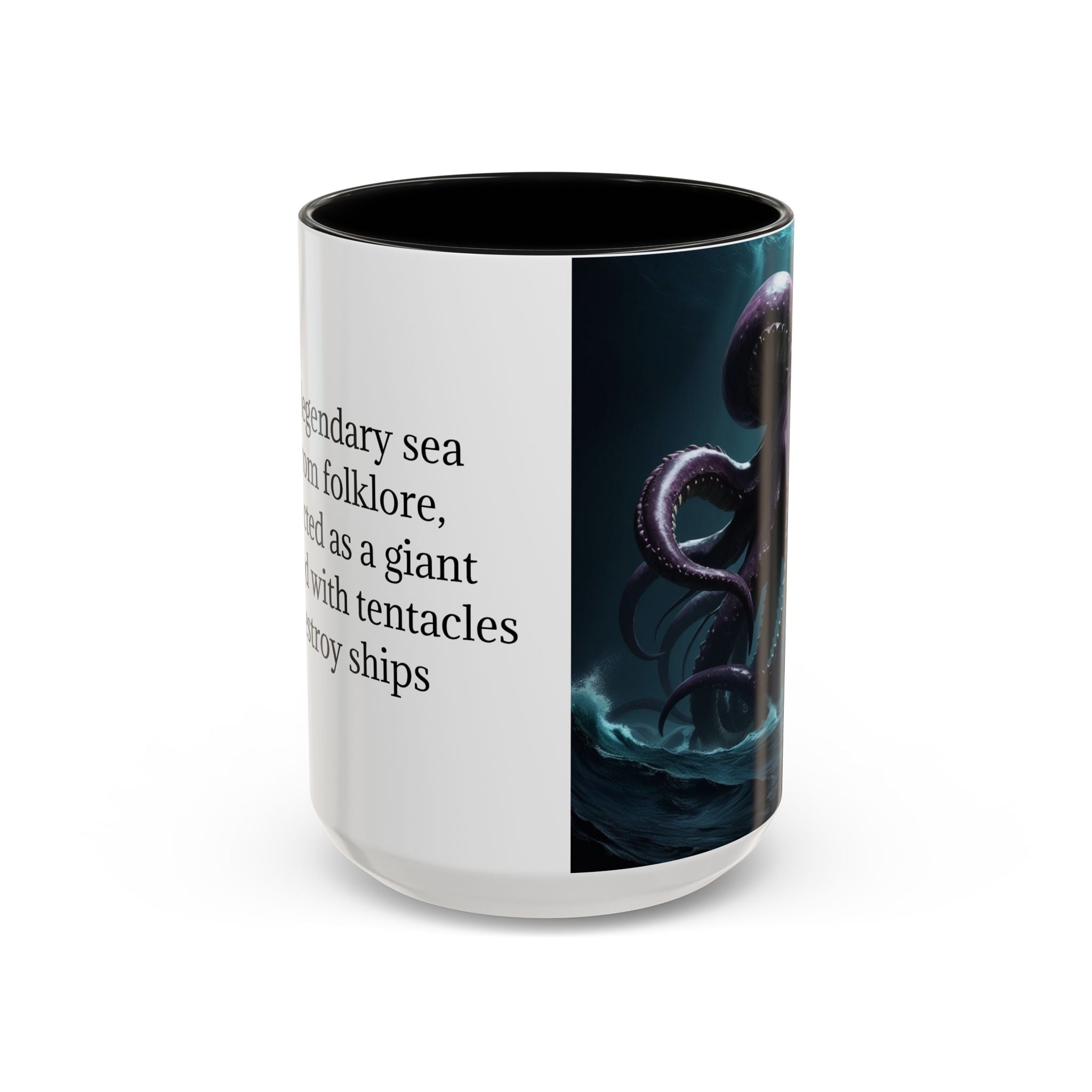 Kraken Coffee Cup: Giant Squid Coffee Mug, Mythical Creature, Octopus Gift