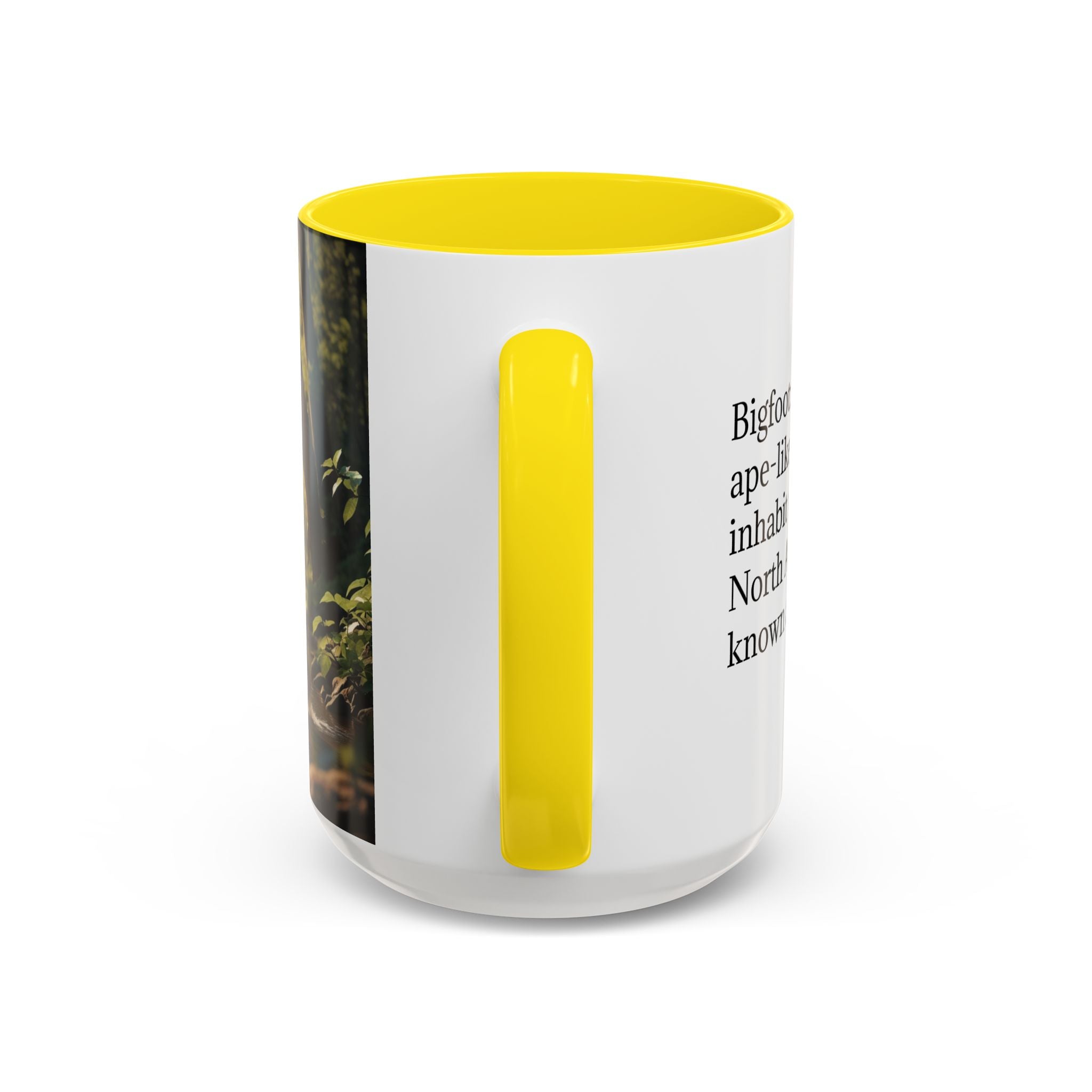 Bigfoot Coffee Mug: Sasquatch, Forest Cryptid, Mythical Creature, Camping Gift