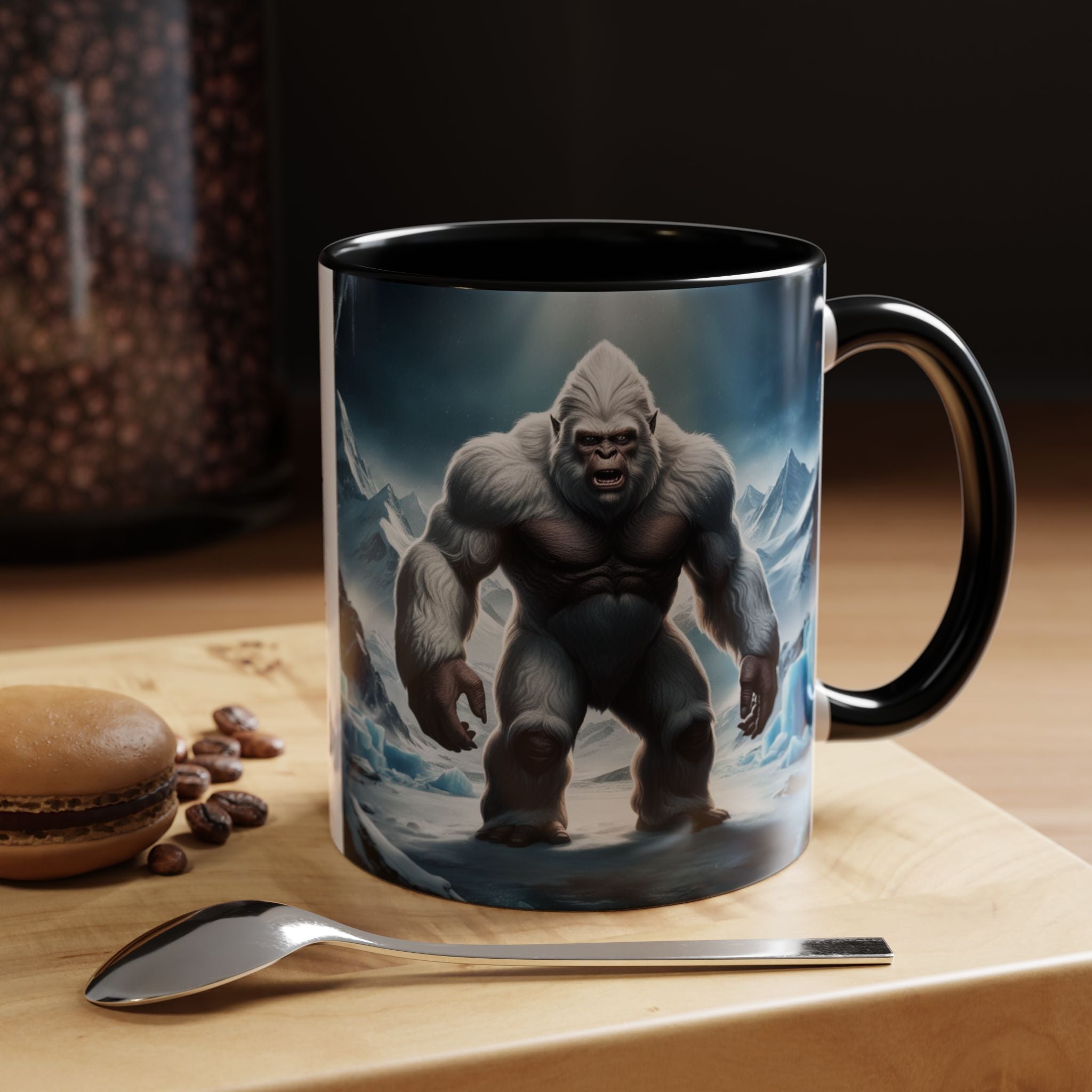 Yeti Coffee Mug: Abominable Snowman, Sasquatch Camping Gift, Himalayan Mountain Cryptid