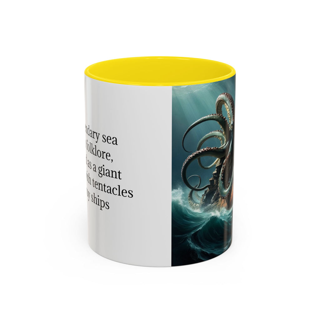 Kraken Coffee Mug: Giant Squid Coffee Cup, Legendary Monster, Nautical Gift
