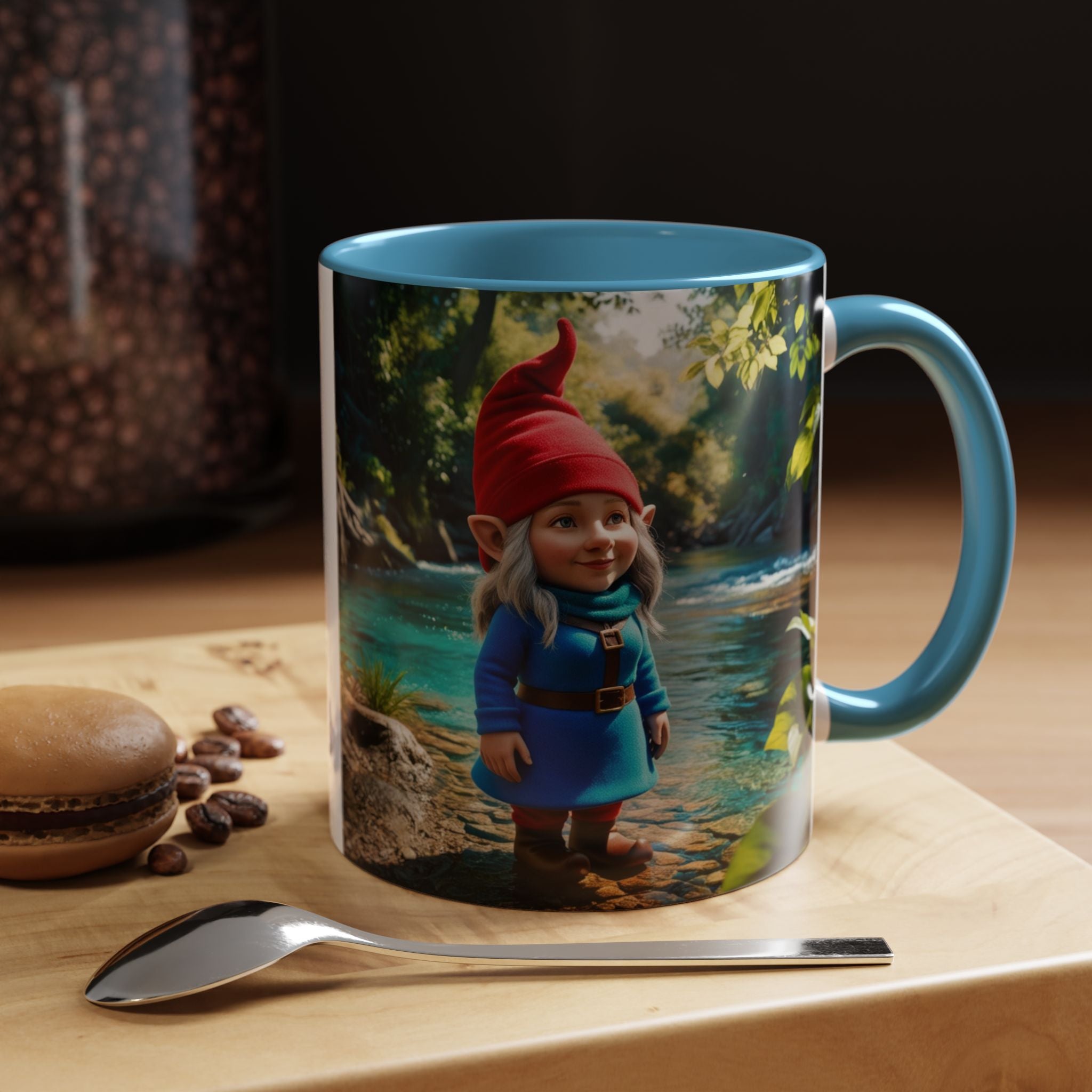 Gnome Mug: Scandinavian Nisse, Nordic Folklore Gift, Mythical Creature Coffee Cup