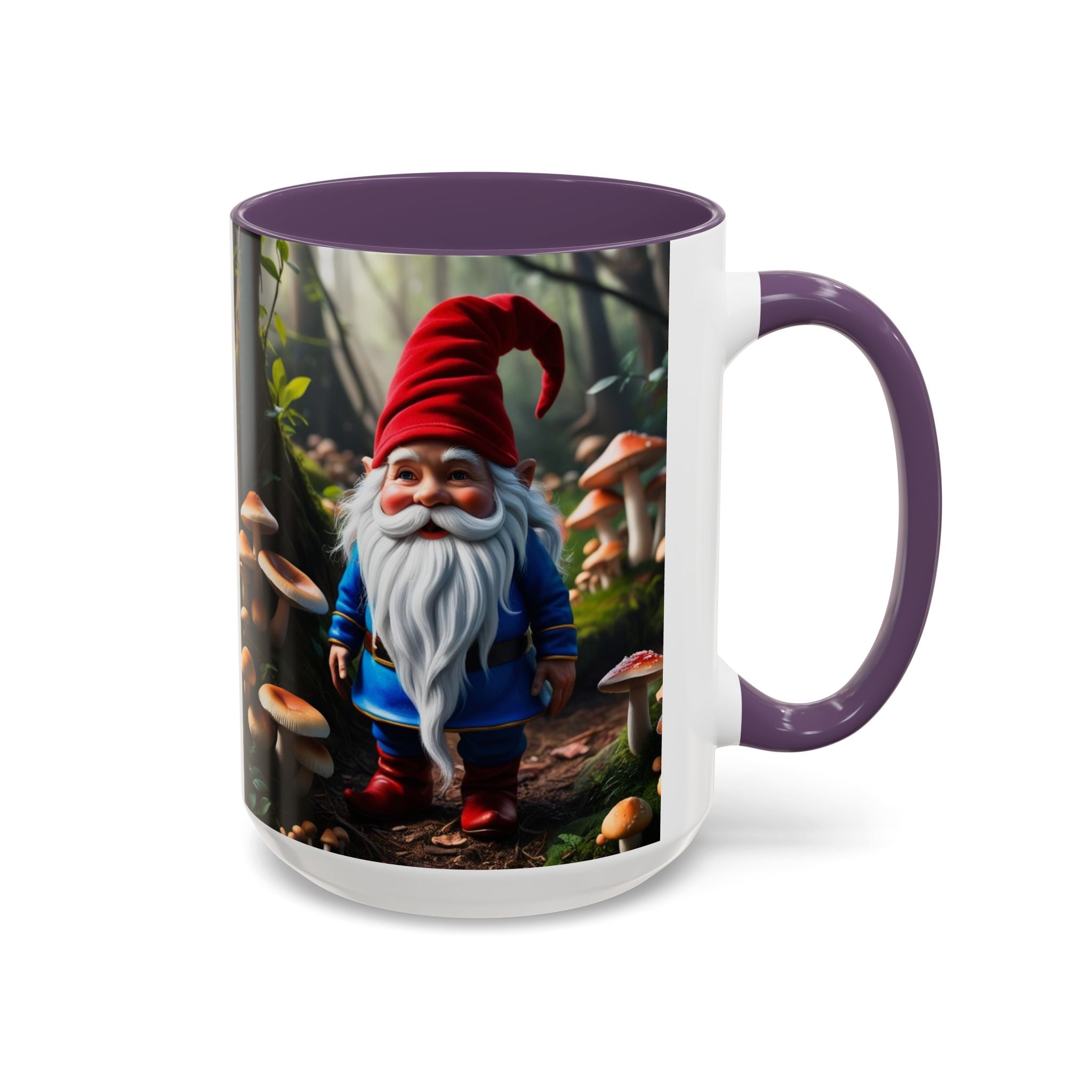 Gnome Coffee Mug: Nordic Folklore Gift, Scandinavian Nisse, Enchanted Mushroom Garden