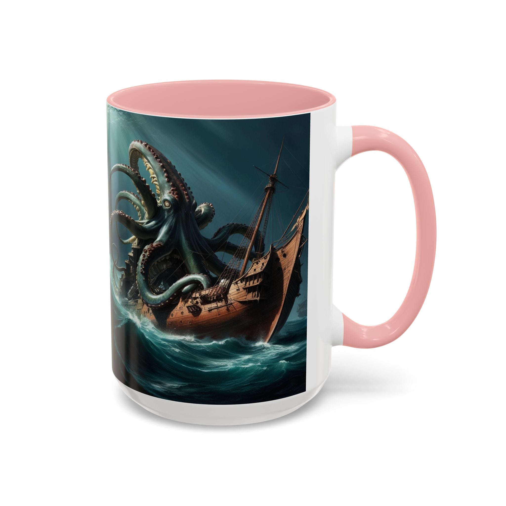 Kraken Coffee Mug: Giant Squid Coffee Cup, Legendary Monster, Nautical Gift