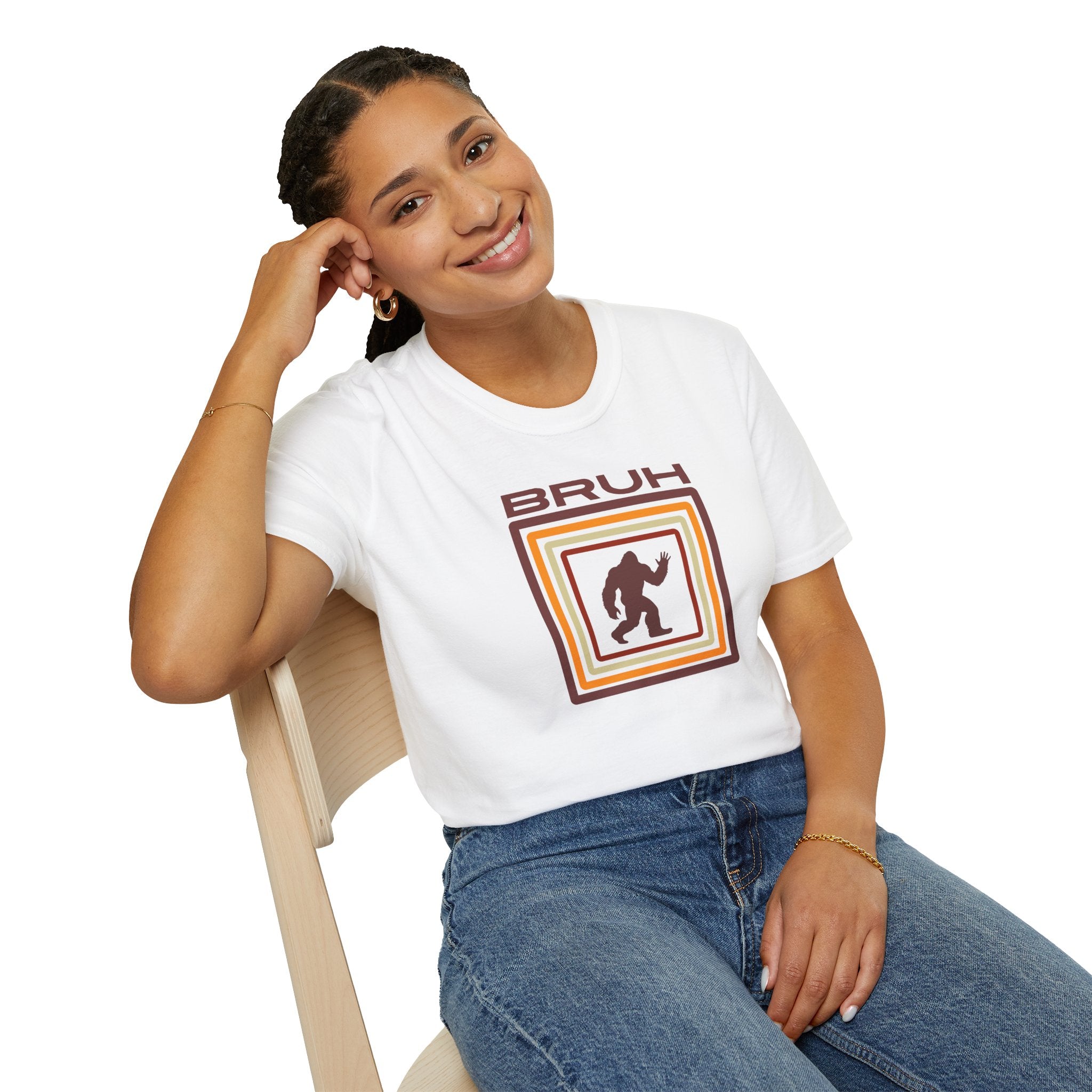 Bigfoot Shirt: Sasquatch Graphic Tee, Bruh, Soft Cotton T-shirt, Legendary Creature